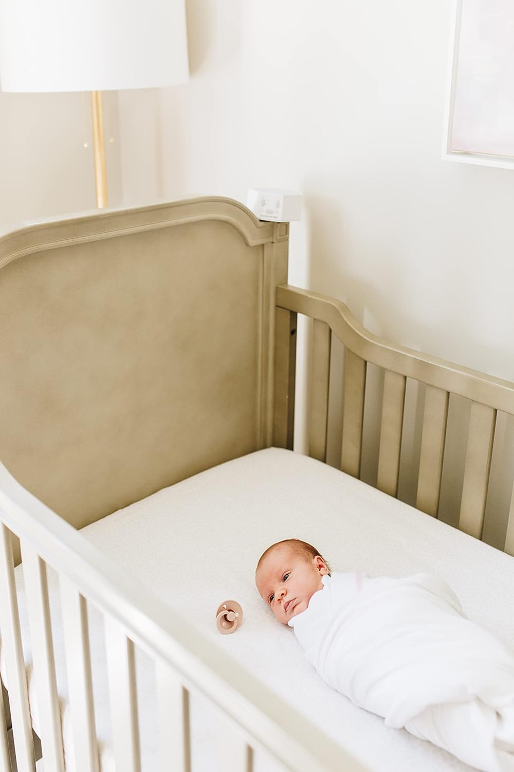 Moms On Call French Grey Cotton Swaddle Blanket for Newborns