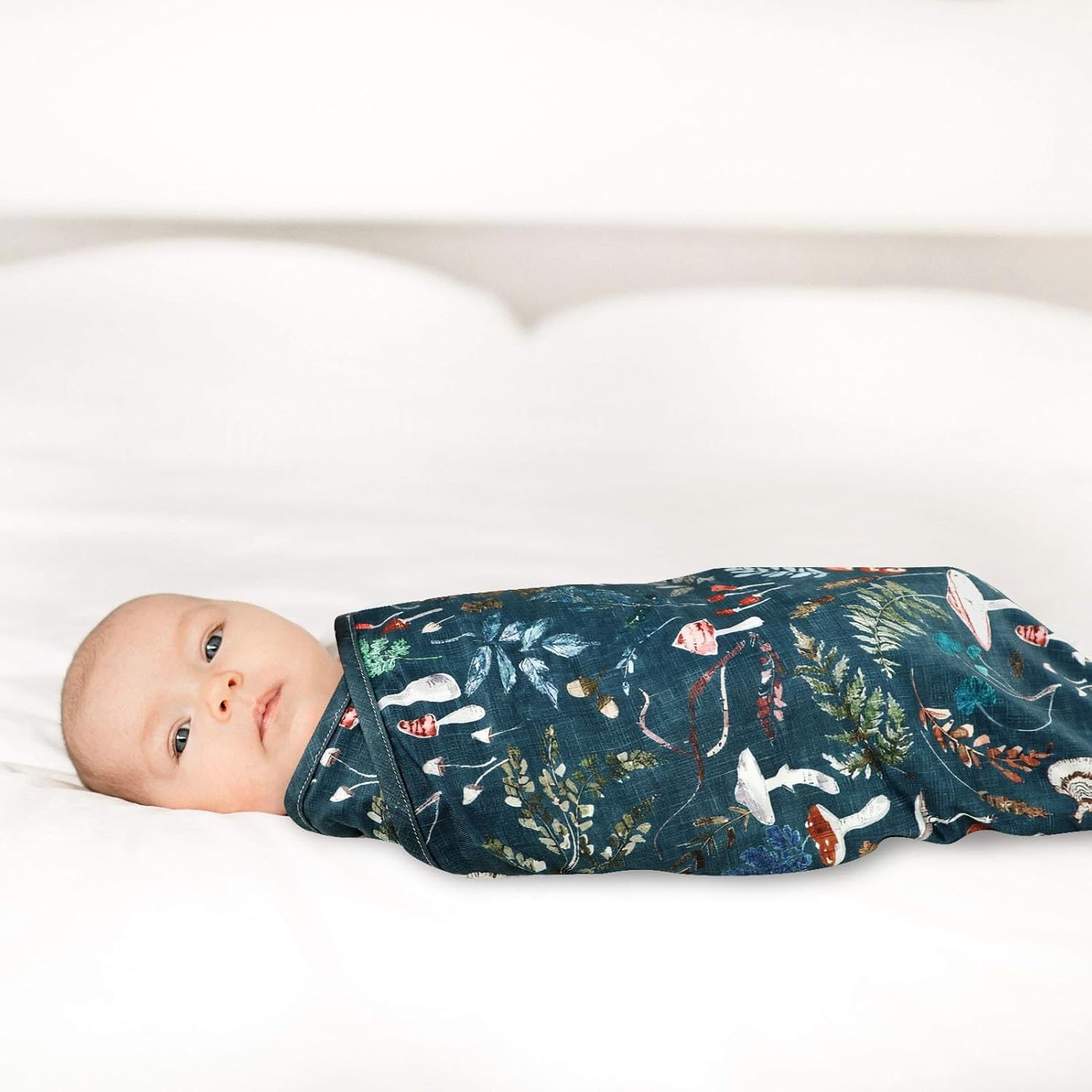 SWESEN Baby Swaddle Blanket - Soft Stretchy Double Layer for Newborns