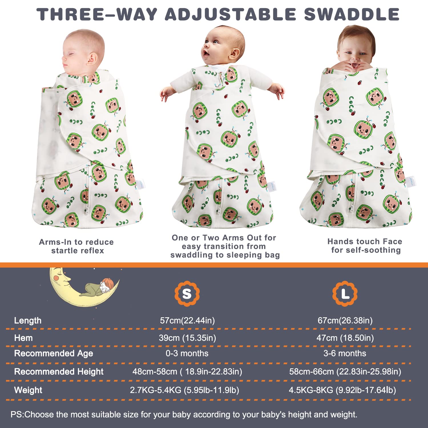 Ftikvo Swaddle Blanket 100 Cotton Wrap for Newborns