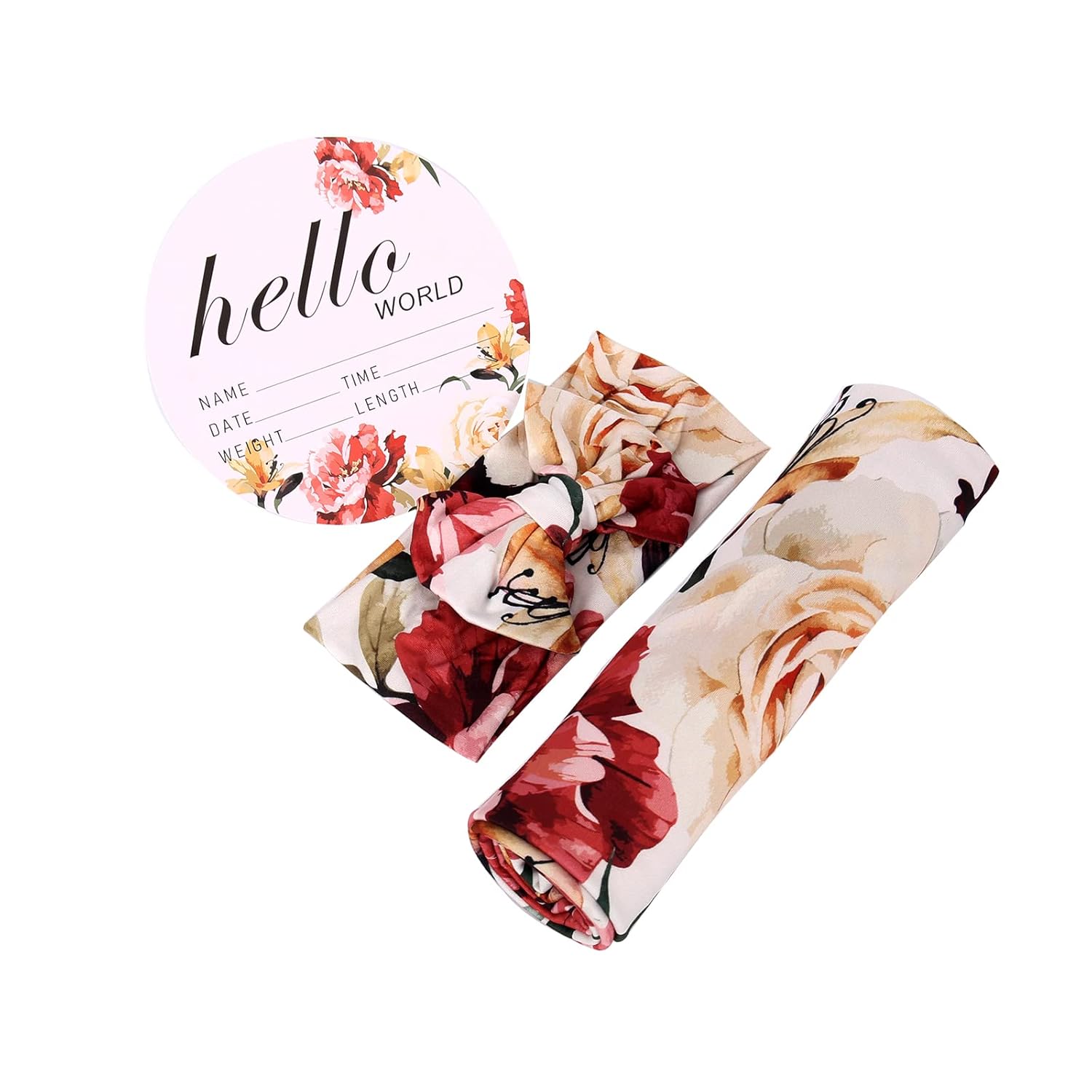 Galabloomer Flower Print Swaddling Blankets Set