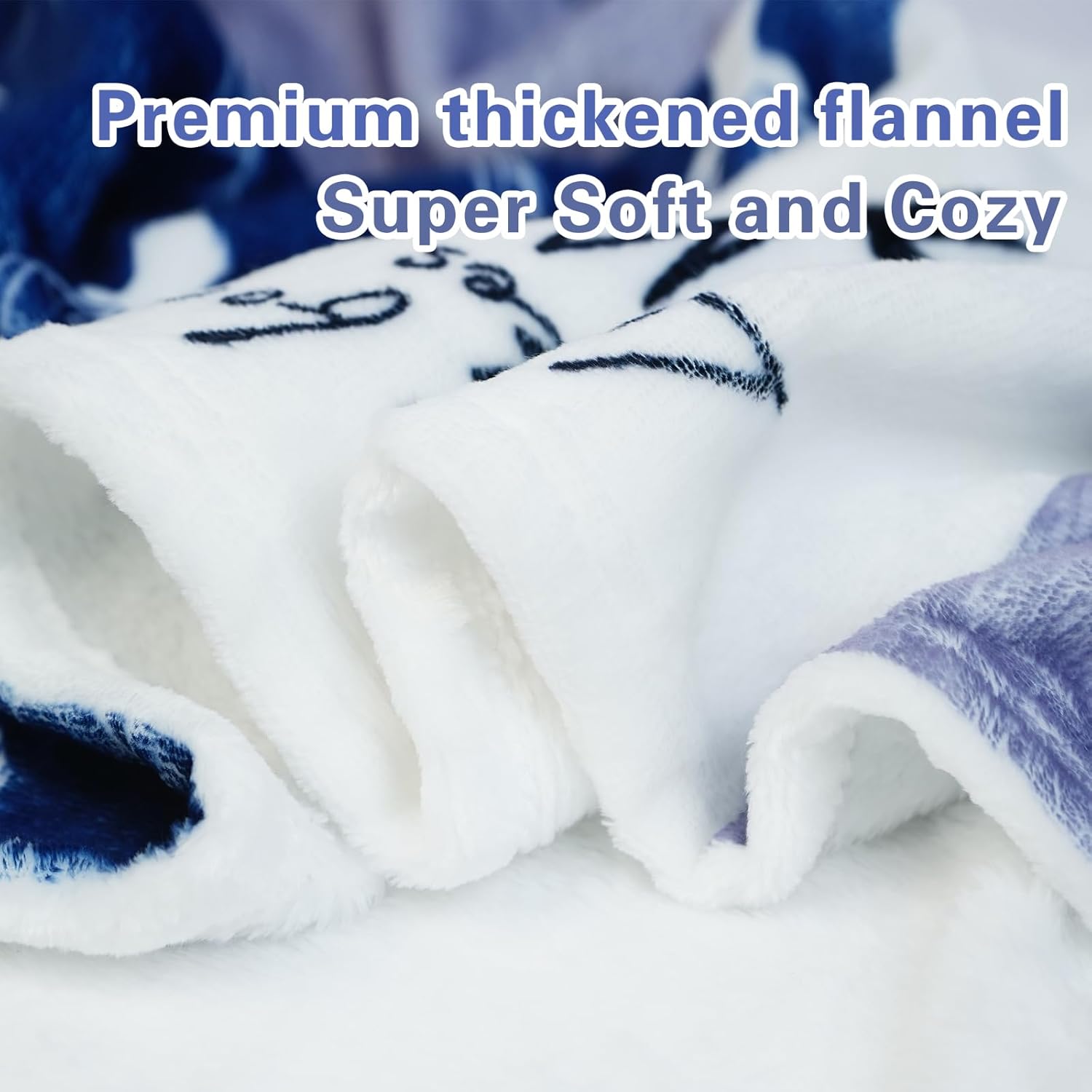 Personalized Baby Blanket with Name for Boys Girls