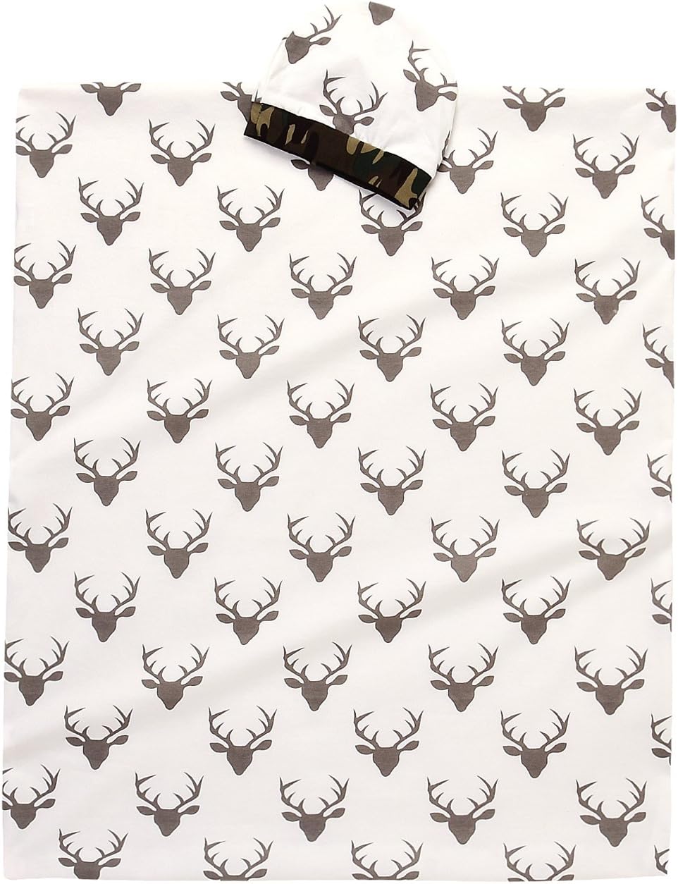 AlwaysFun Soft Cotton Newborn Swaddle Blanket with Deer Print and Hat