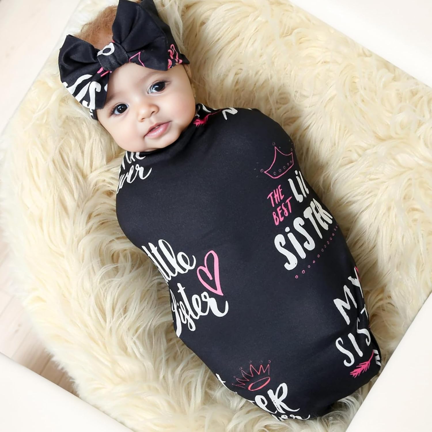 Galabloomer Flower Print Baby Swaddle Blanket Set