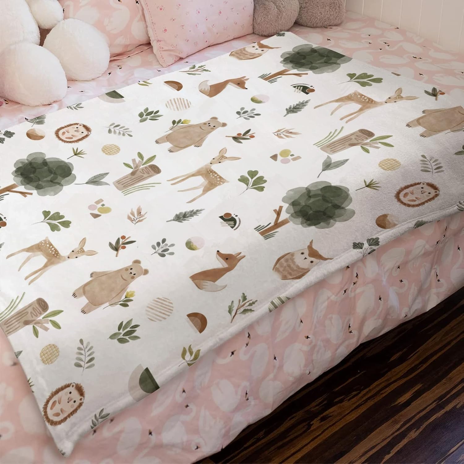 HawSkgFub Flannel Fleece Baby Blanket for All Seasons