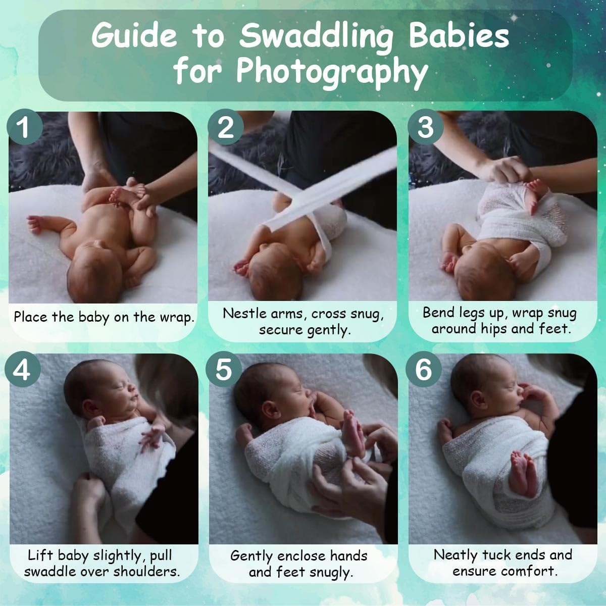 Sunmig Newborn Stretch Wrap for Baby Photography
