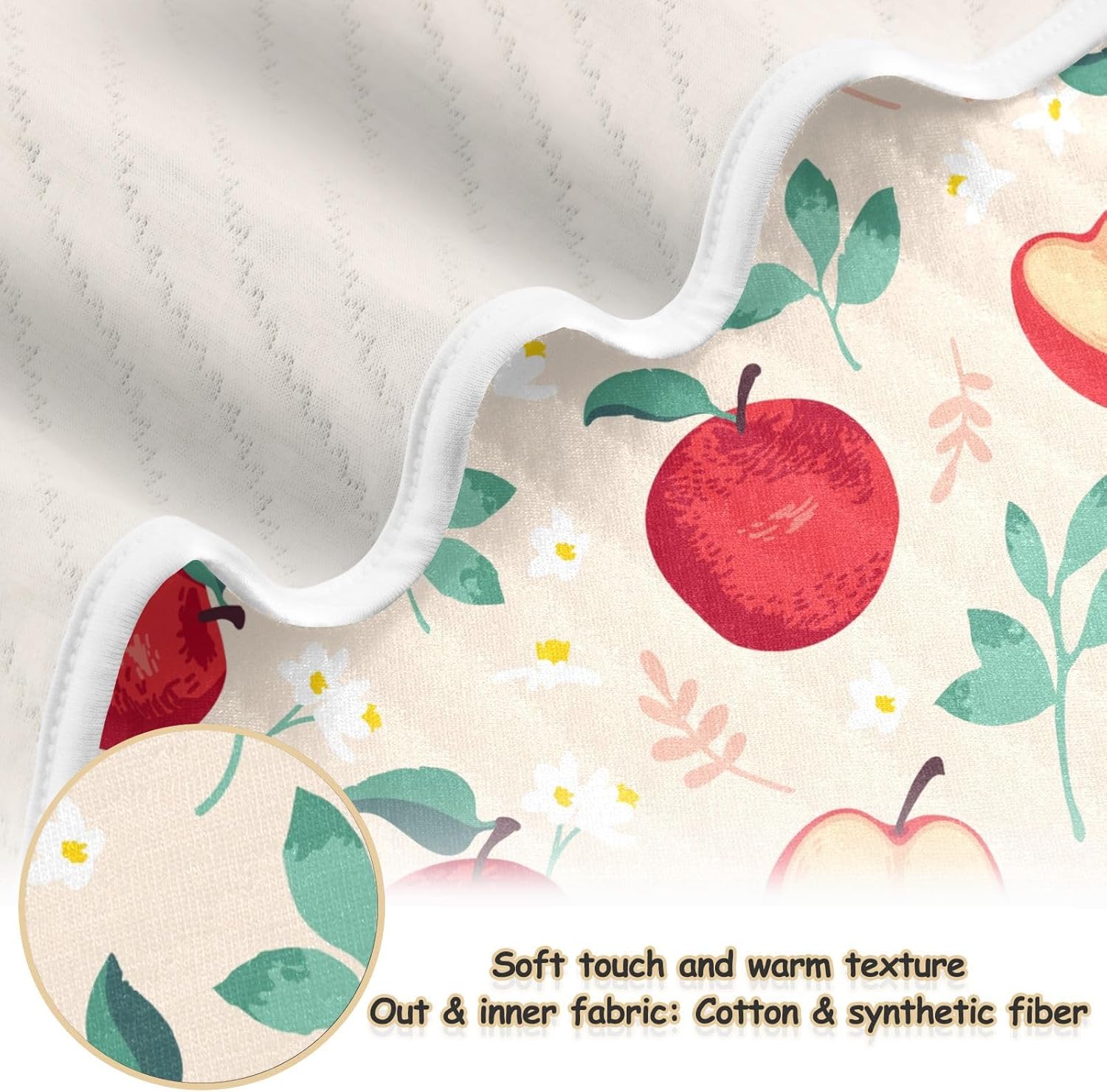 KICPOAY Swaddle Blanket 30x40 Inch Soft Cotton Breathable Muslin Baby Blanket