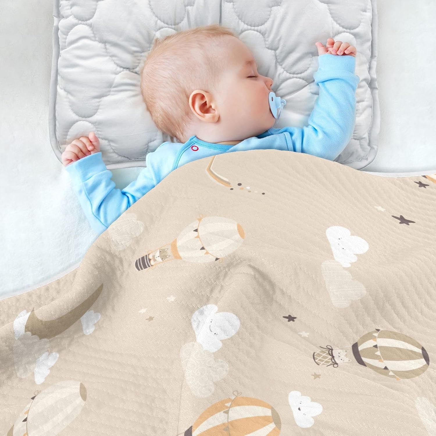 Coikll Cute Hot Air Balloon Baby Blanket 30x40 Inches