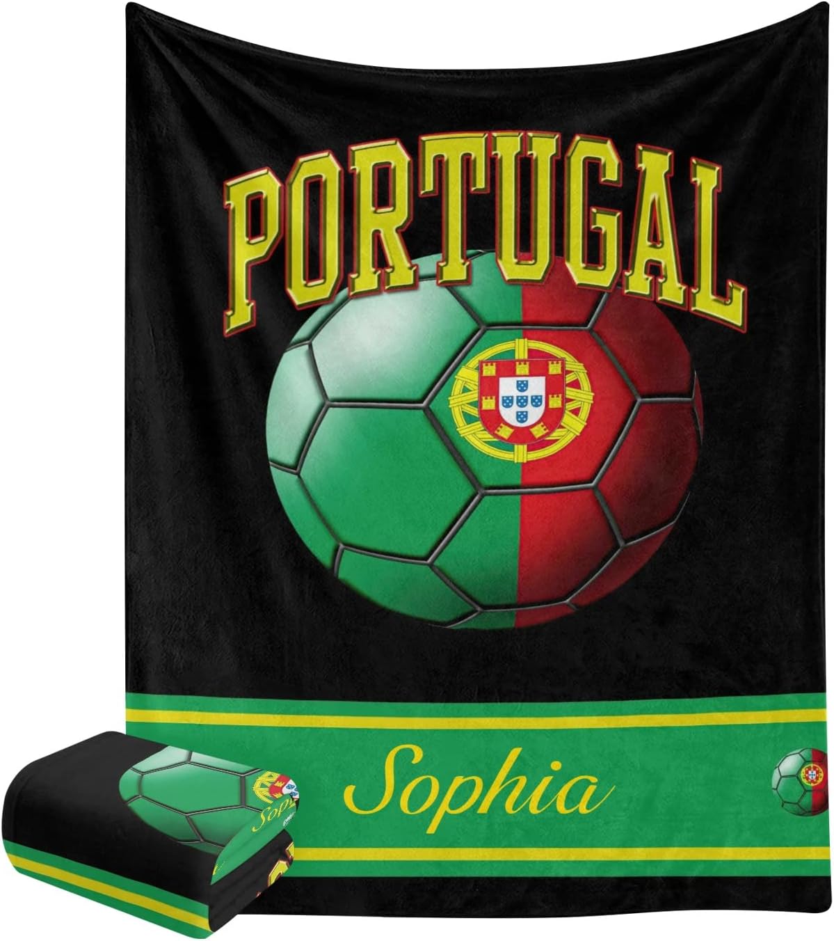XOZOTY Portugal Flag Swaddling Blanket 30x40 Inch