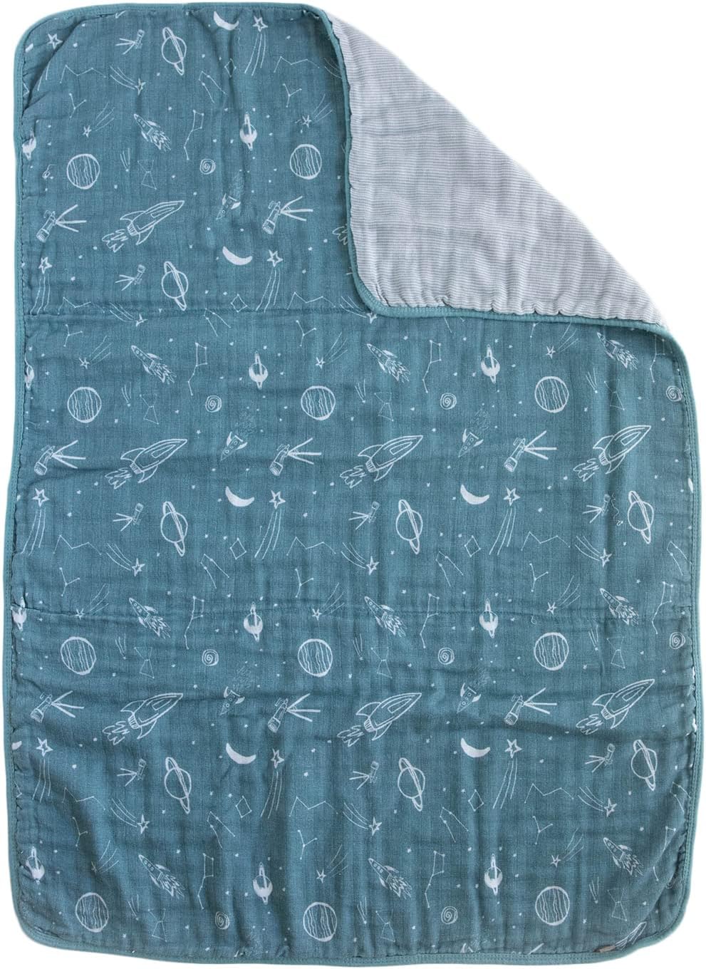 RED ROVR Organic Cotton Muslin Baby Blanket - Star Gaze 30 x 40