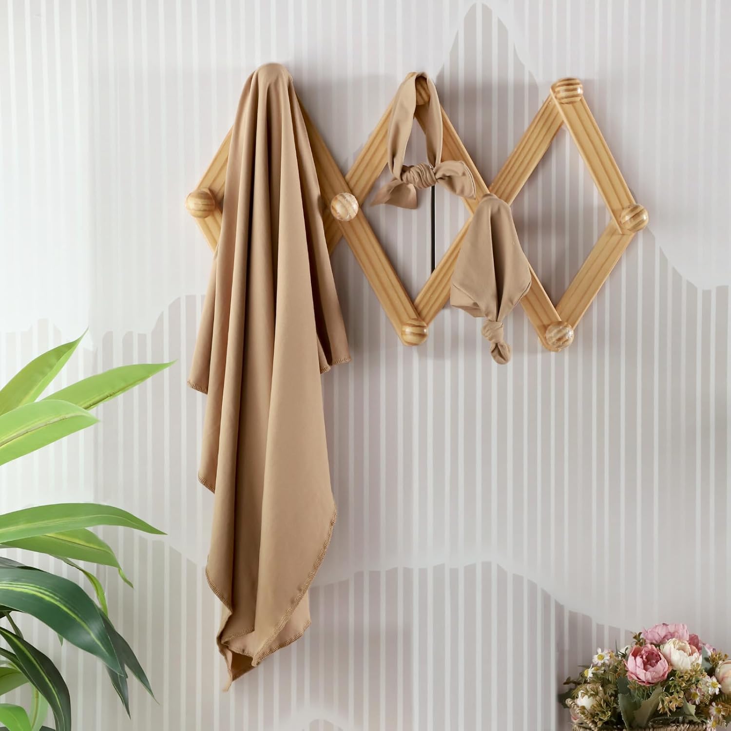 TANOFAR 4-Pack Newborn Swaddle Blanket Set Brown