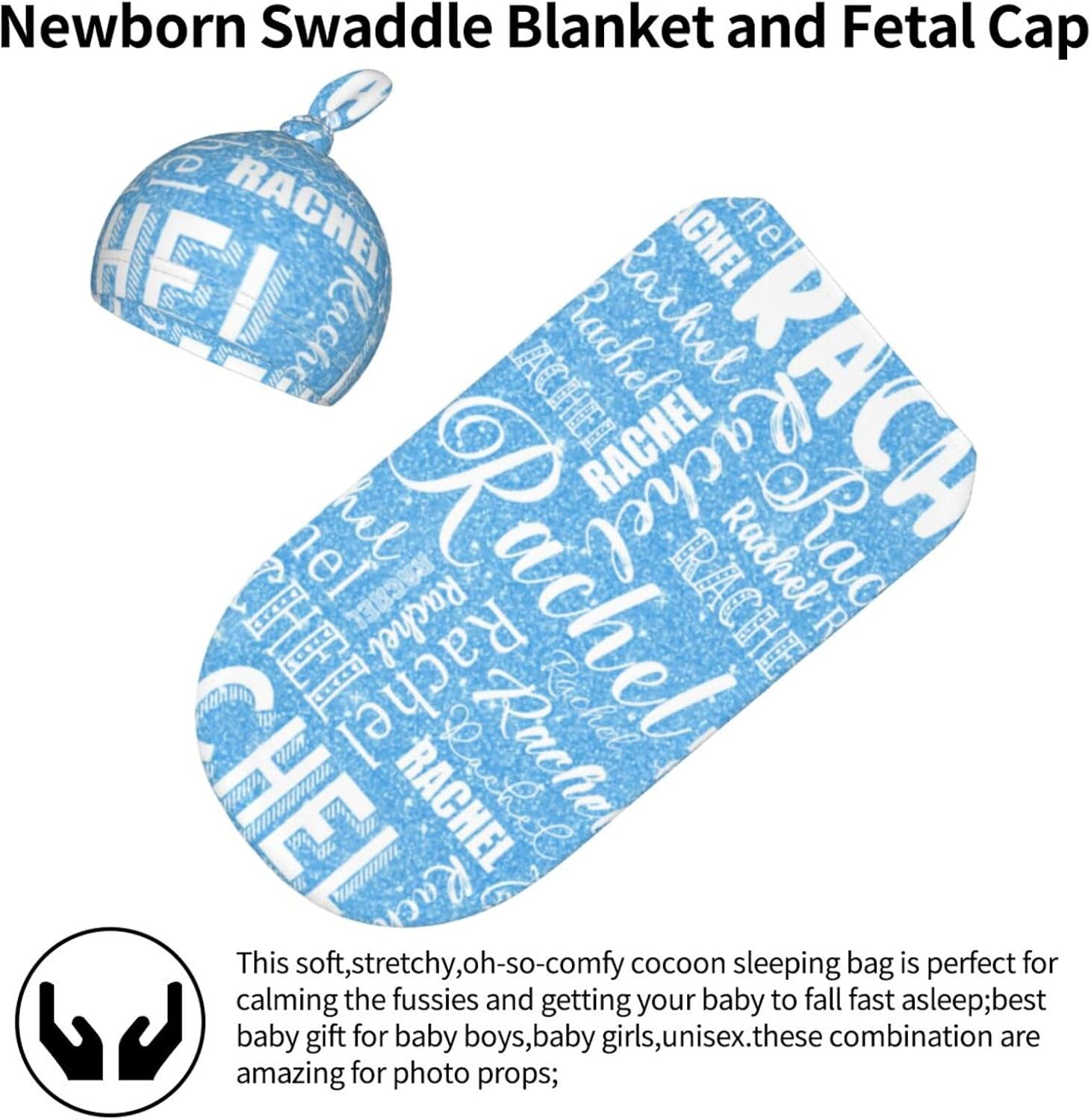 Personalized Baby Swaddle Set With Name