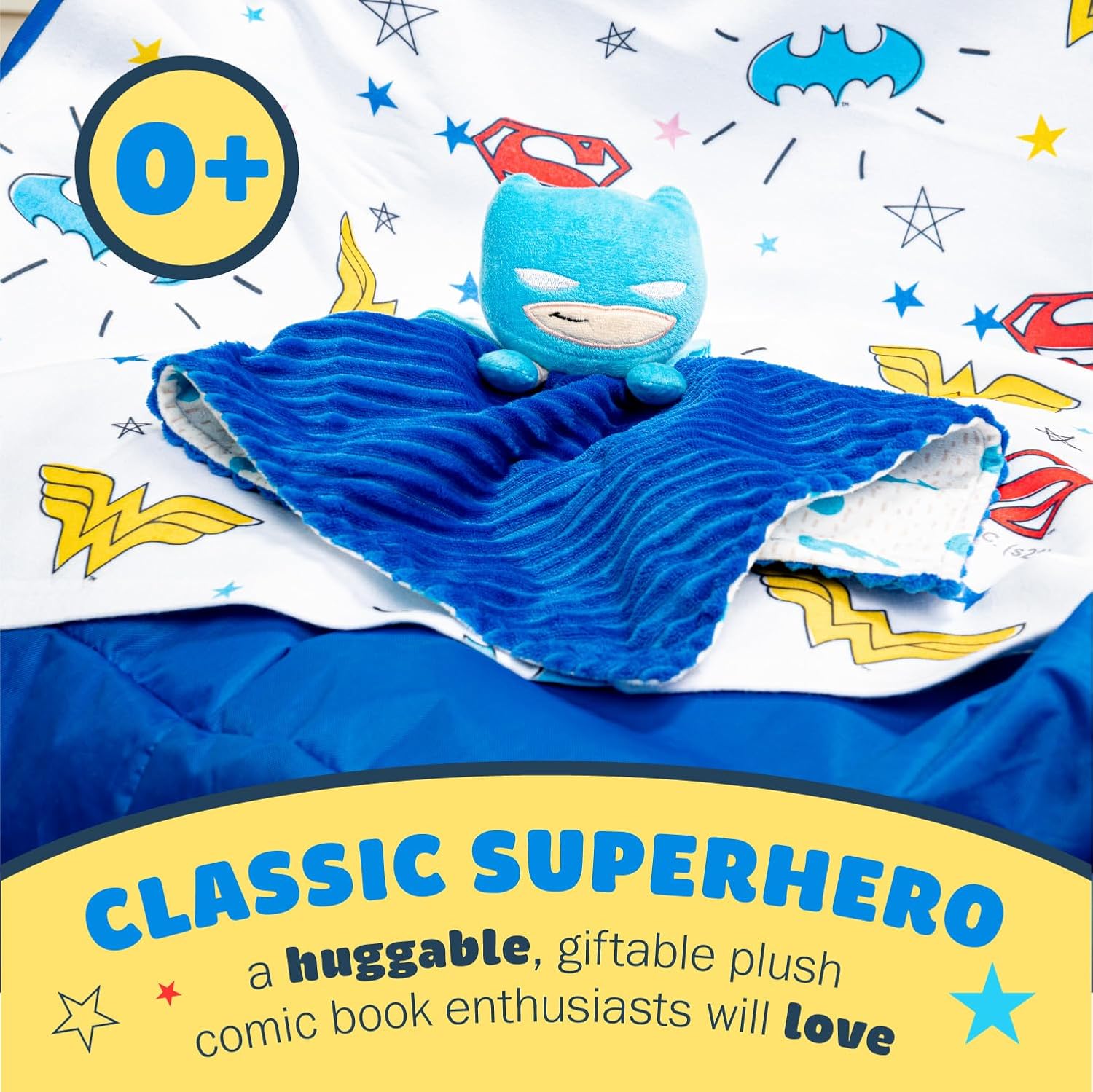 KIDS PREFERRED Batman Lovey Security Blanket for Baby