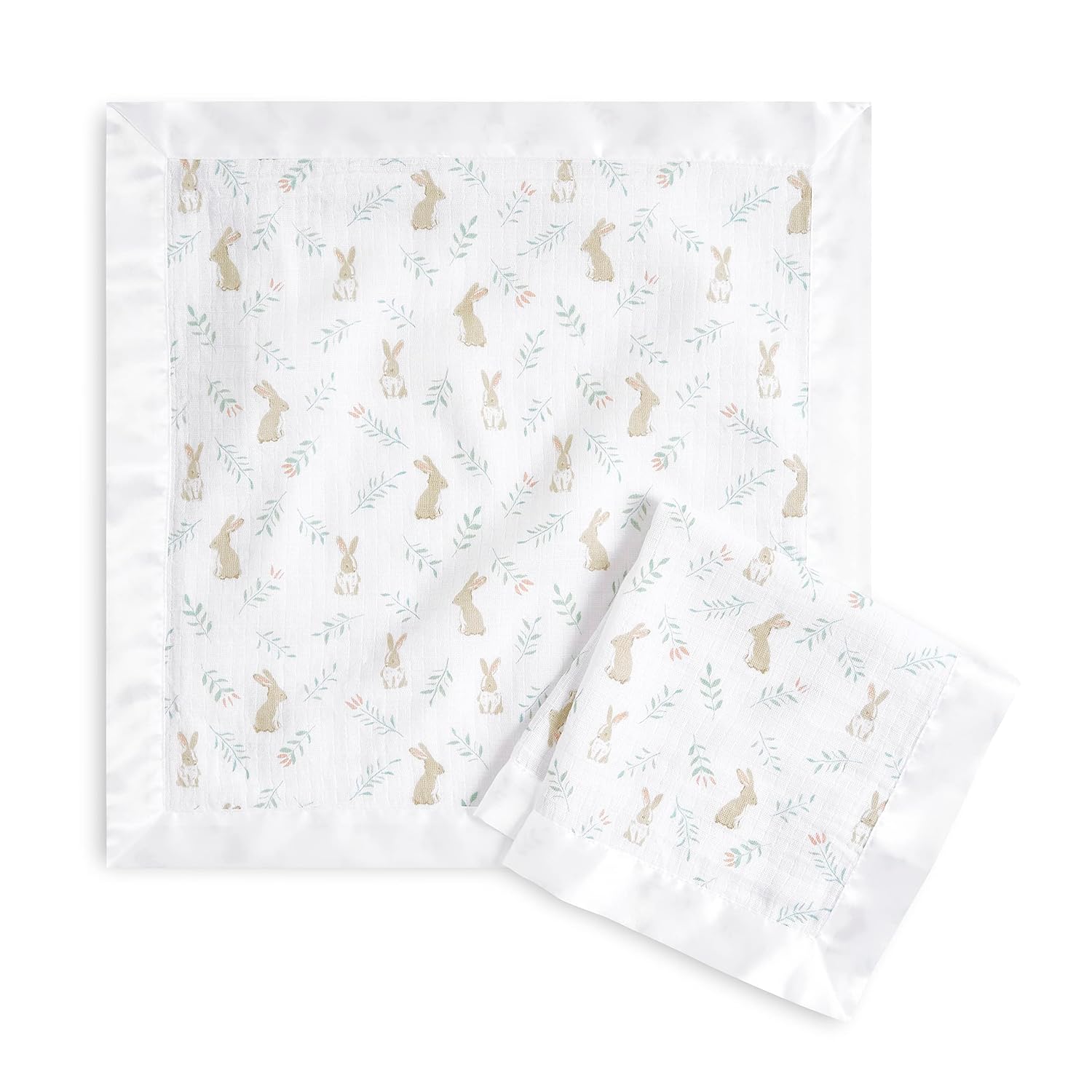 aden anais Essentials Issie Security Blankets 2 Pack Blushing Bunnies