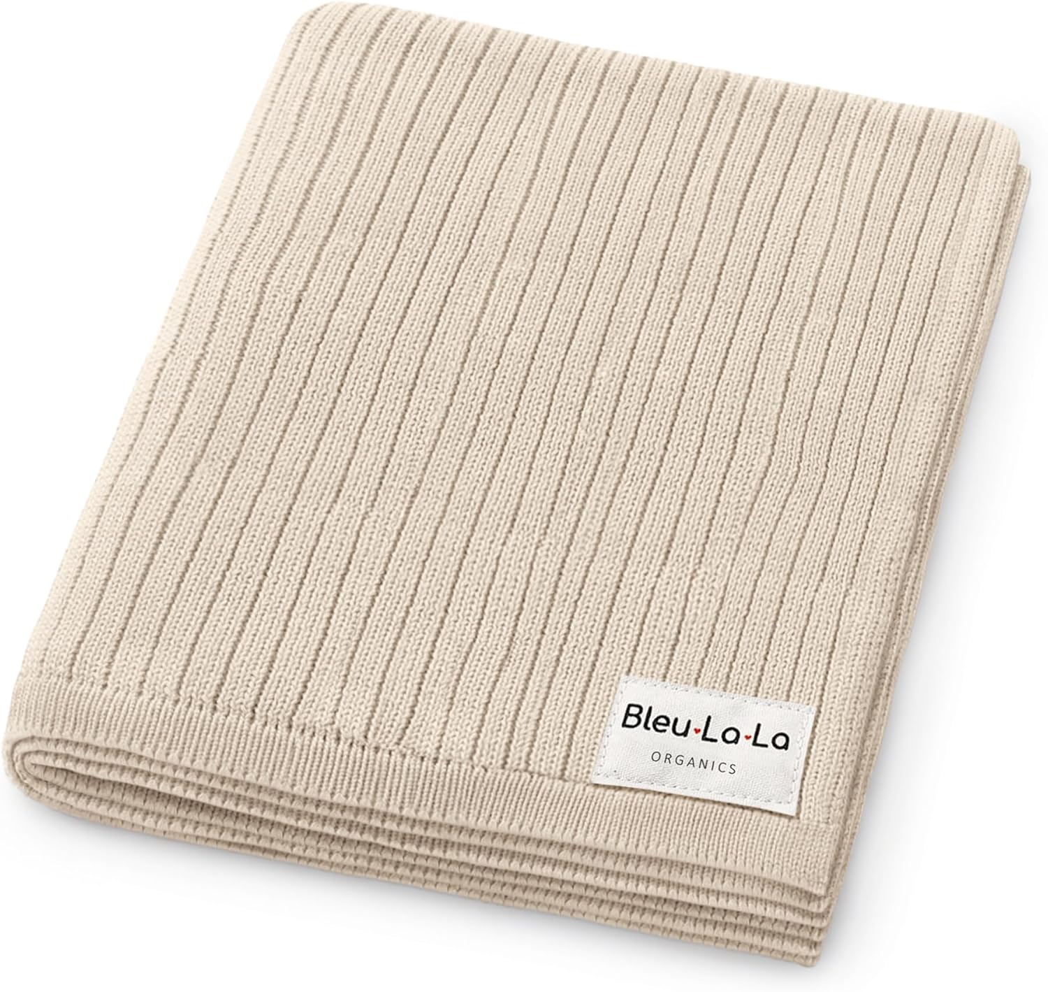 Organic Ribbed Swaddle Blanket - Oatmeal