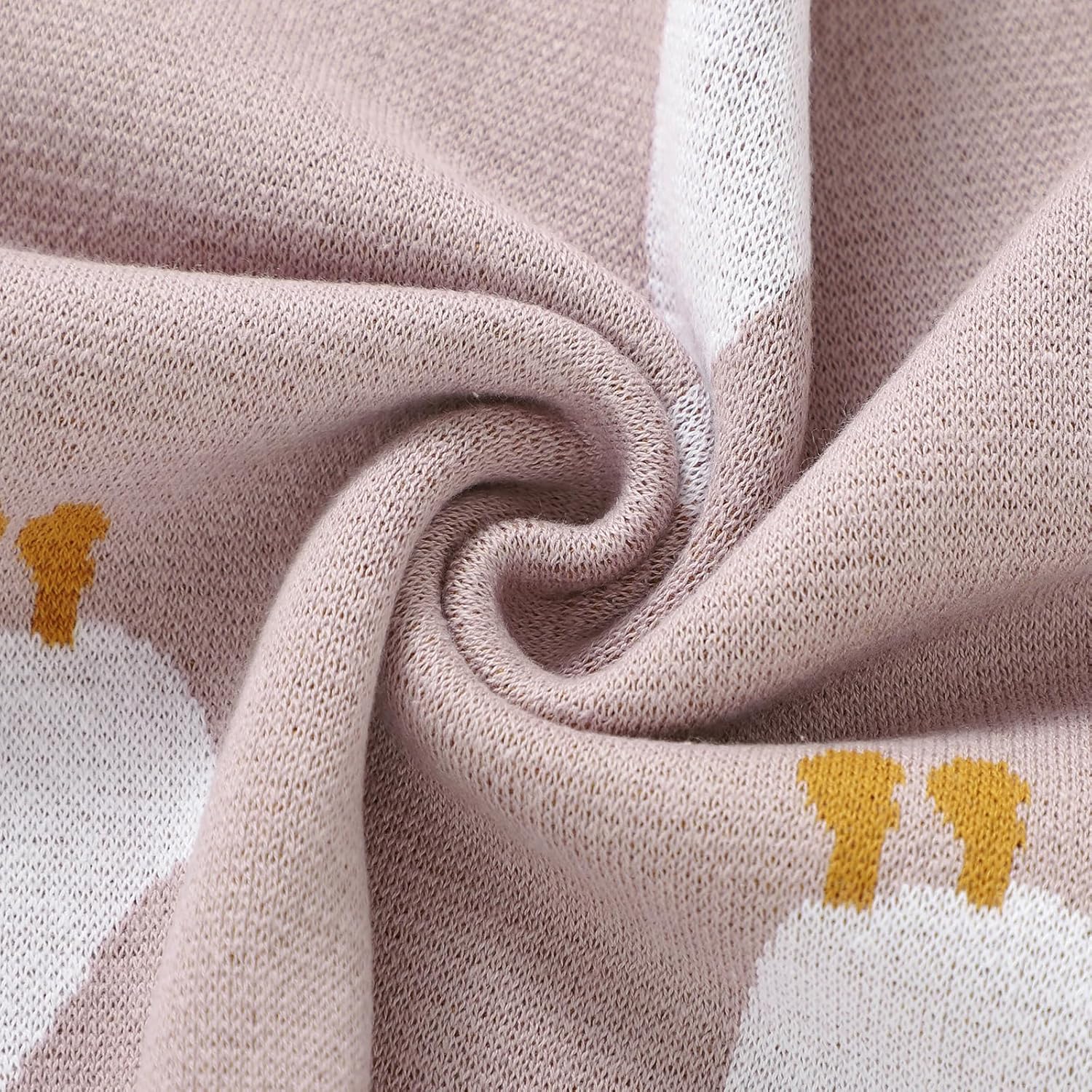 Mimixiong Soft Cotton Baby Blanket with Cute Goose