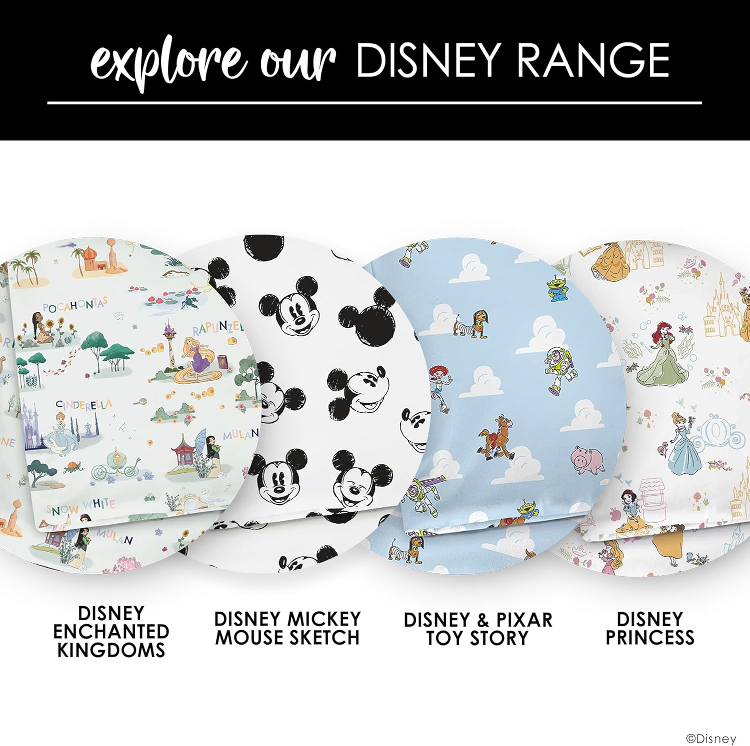 Milk Snob Disney Swaddle Blanket 34x34 Inches