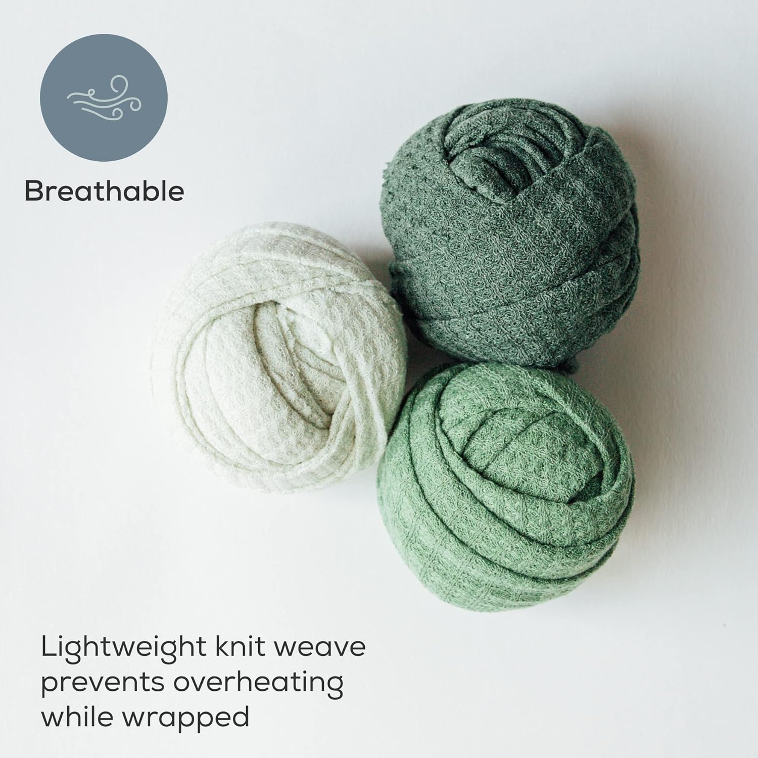 First Landings Newborn Swaddle Blankets - 3-Pack Gender Neutral 16x64