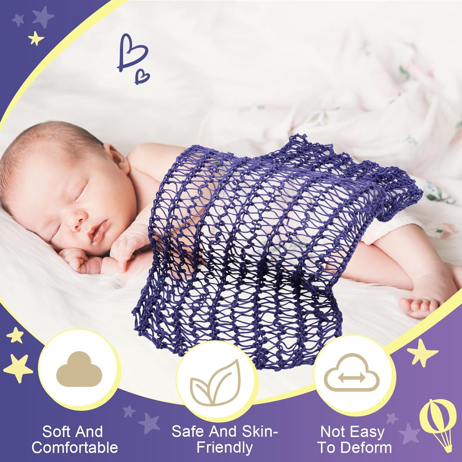 SPOKKI 3PCS Newborn Baby Prop Set for Twins