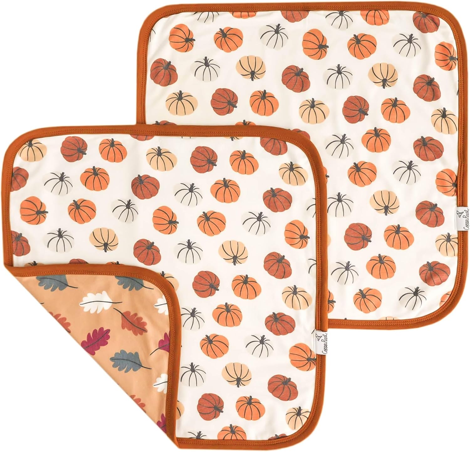 Copper Pearl Baby Security Blanket Set of 2 - Portable Ultra-Soft Loveys