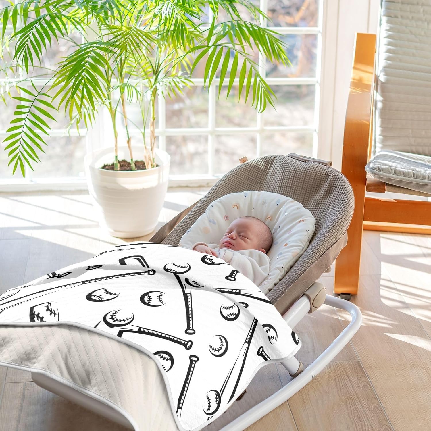 KICPOAY Soft Cotton Baby Swaddle Blanket for Boys Girls