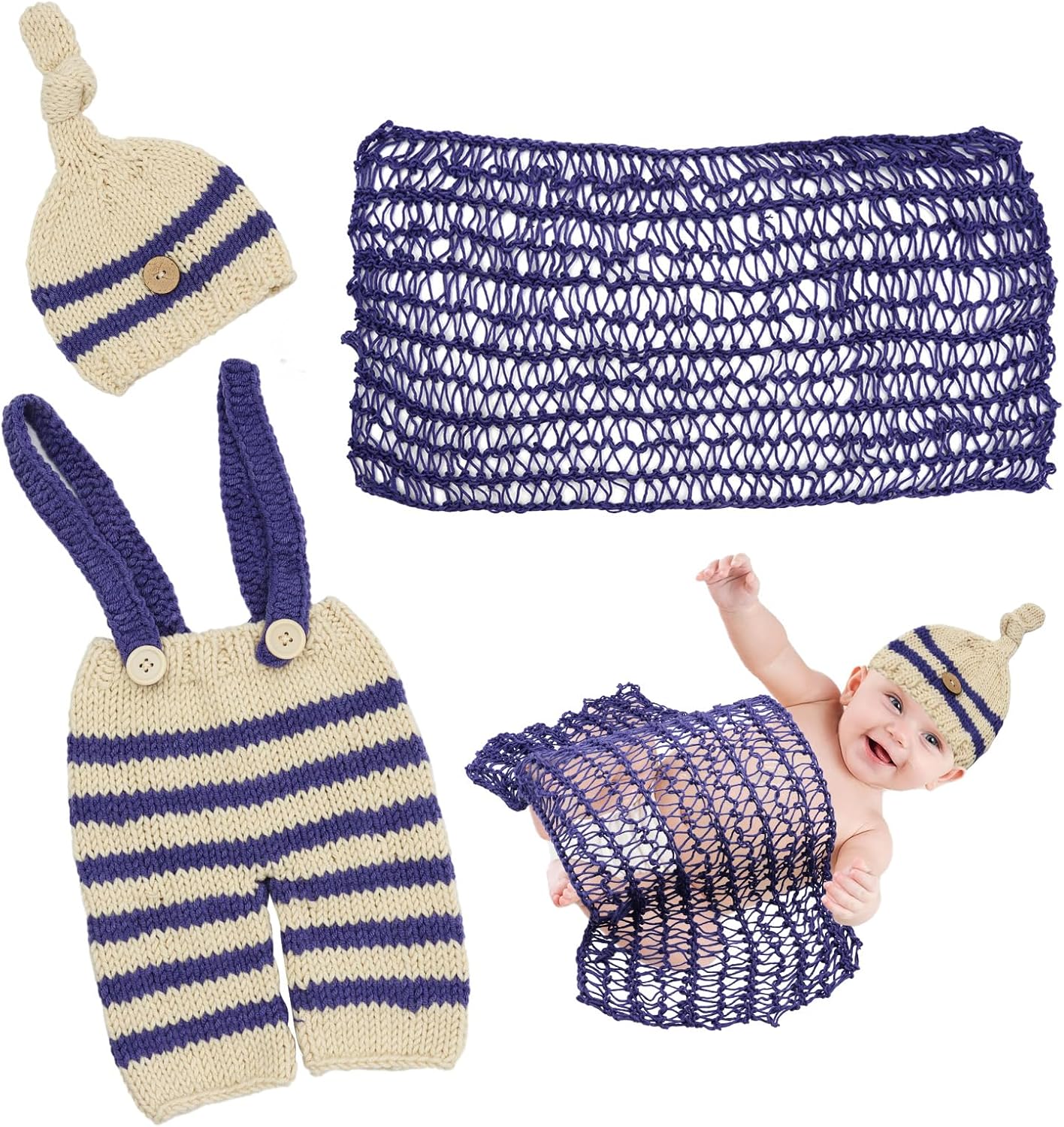 SPOKKI 3PCS Newborn Baby Prop Set for Twins