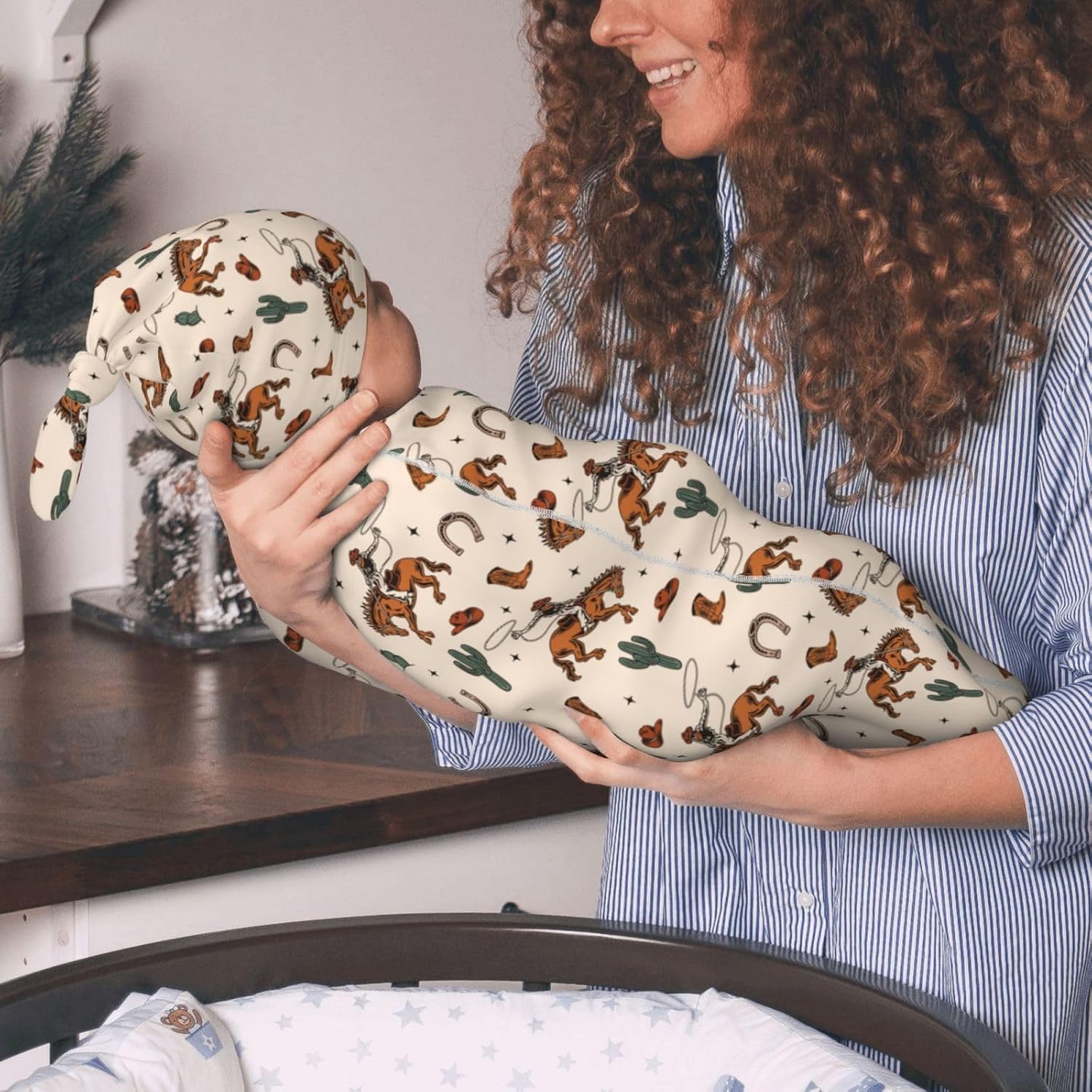Figtihw Candy Swaddle Blanket for Newborn Baby Girls Boys
