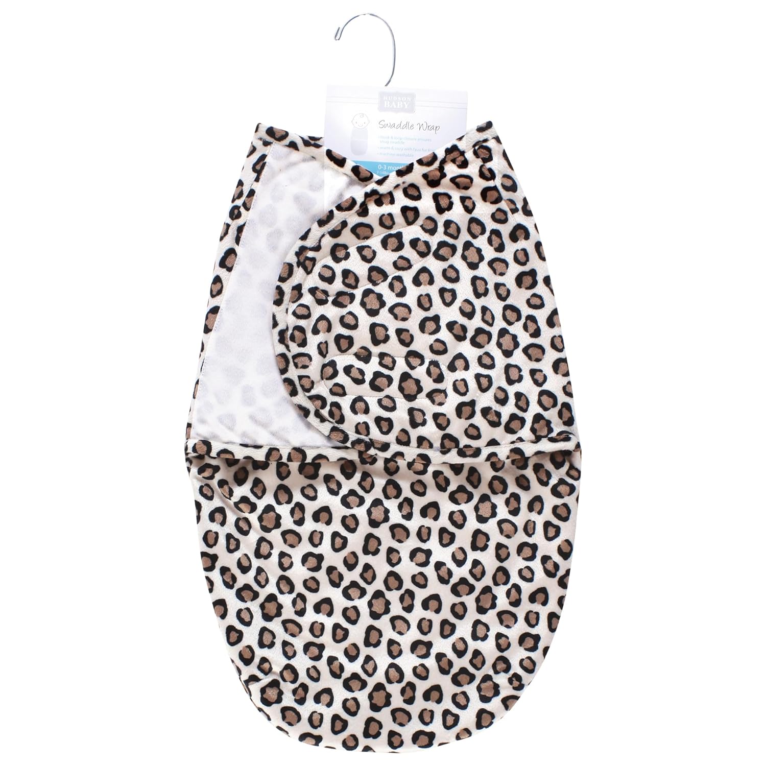 Hudson Baby Unisex Swaddle Wrap LeopardPink 0-3 Months