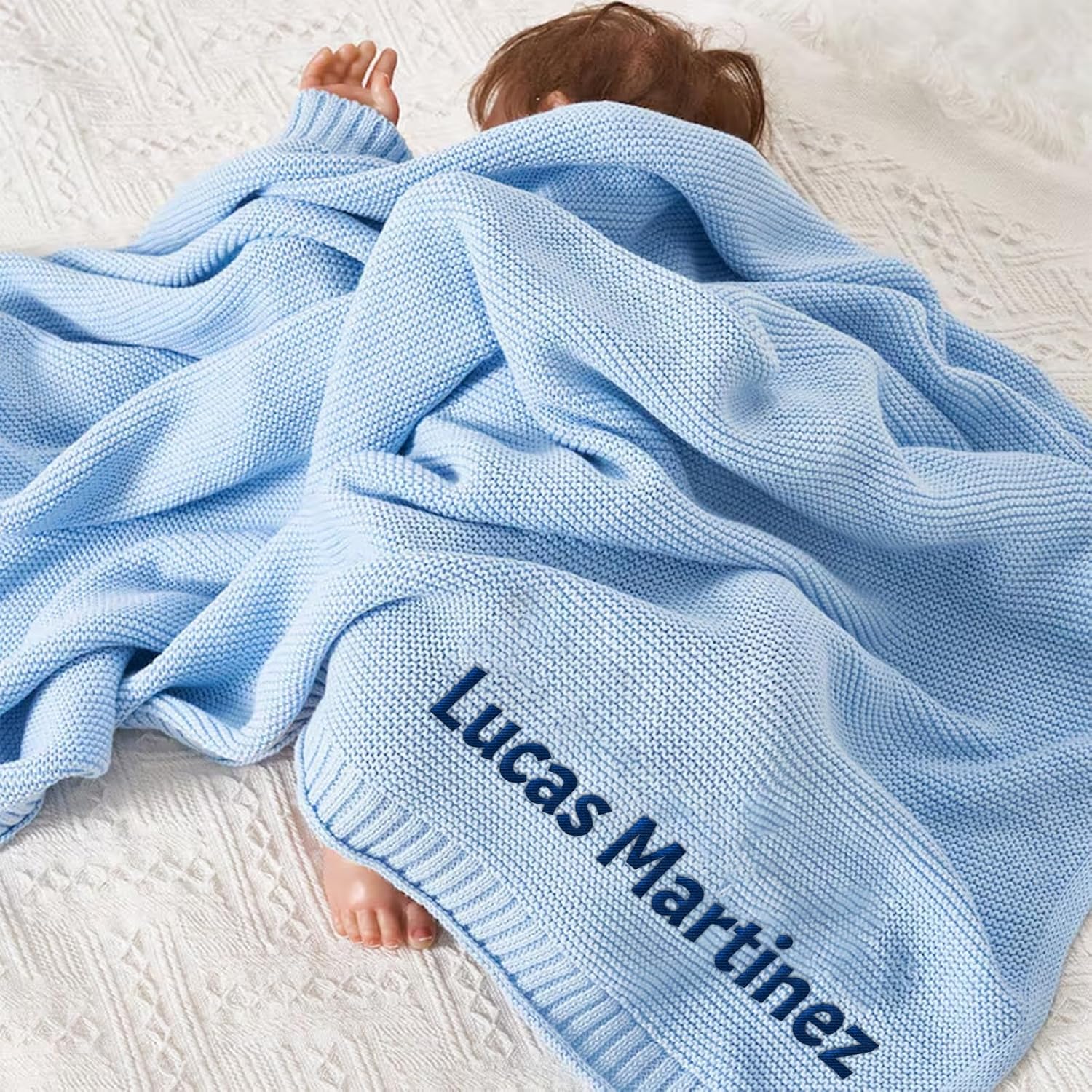 HDSD Custom Baby Blanket with Name and Icon