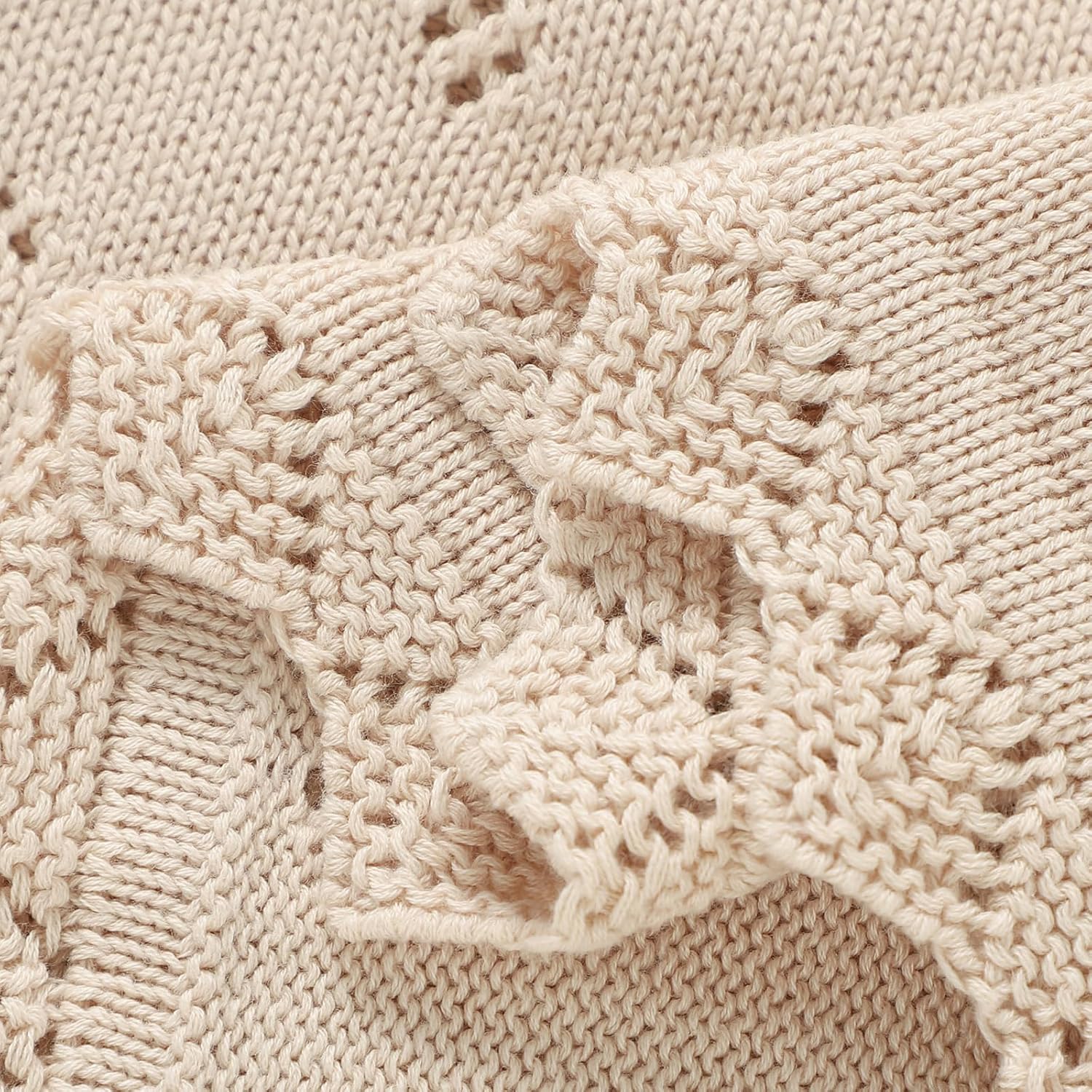 Mimixiong 30x40 Inch Oatmeal Cotton Swaddling Blanket