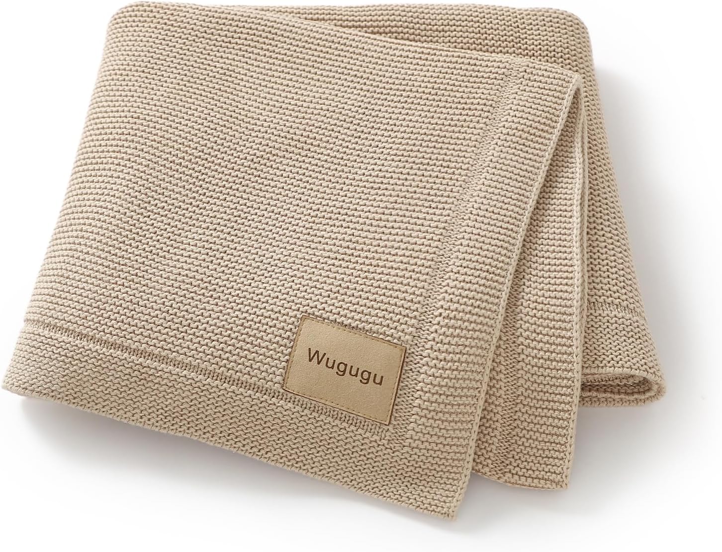 Wugugu Baby Blanket 30x40 Inch Soft Cotton Knit