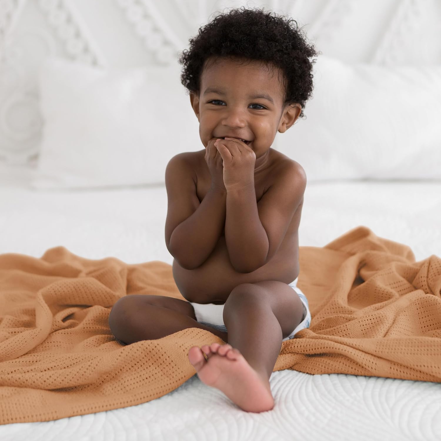 Amazing Baby Cellular Blanket - Ultra Soft 44x44 Inches