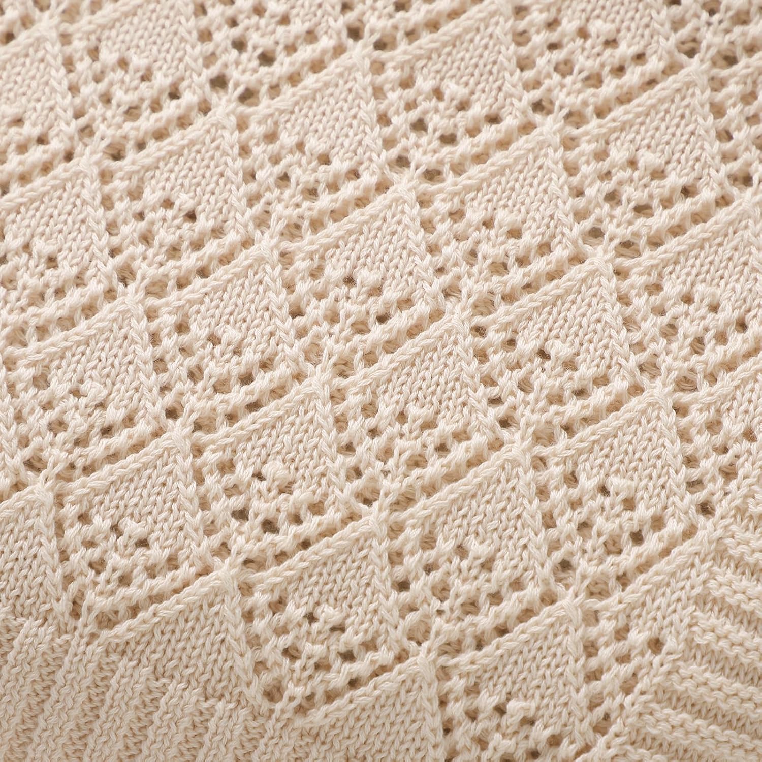 Neiwech Baby Swaddle Blanket 40x30 inch Camel Soft Cotton 1