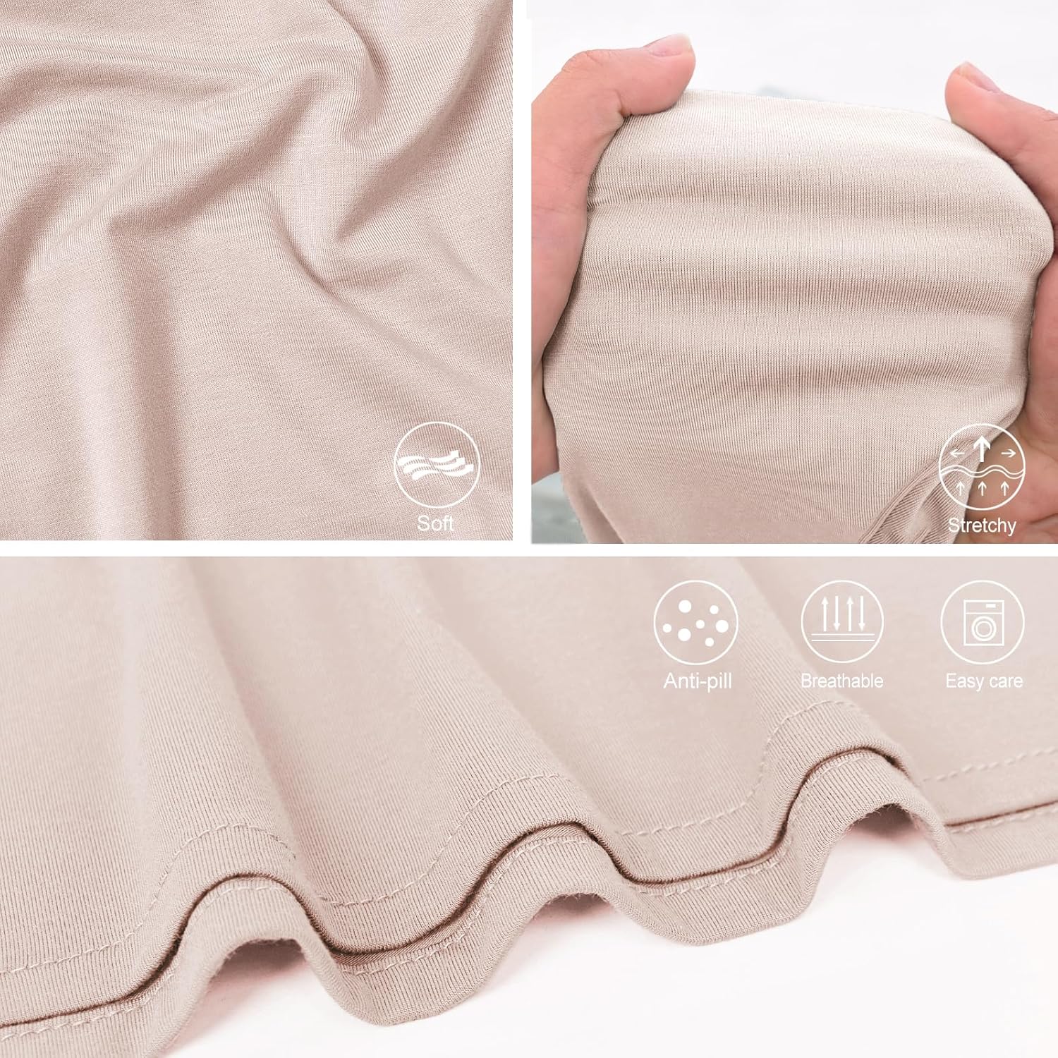 Aijoviko Newborn Swaddle Blanket with Hat Set 35x35