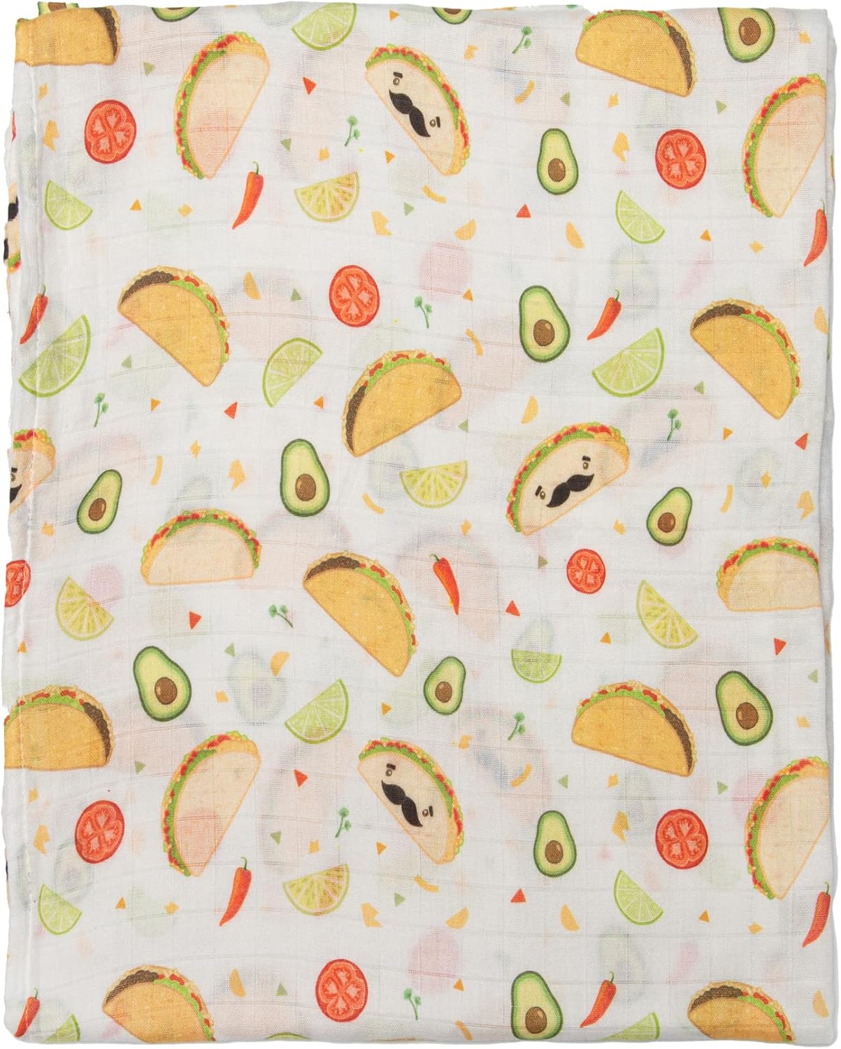 Loulou Lollipop Taco Design Baby Swaddle Blanket