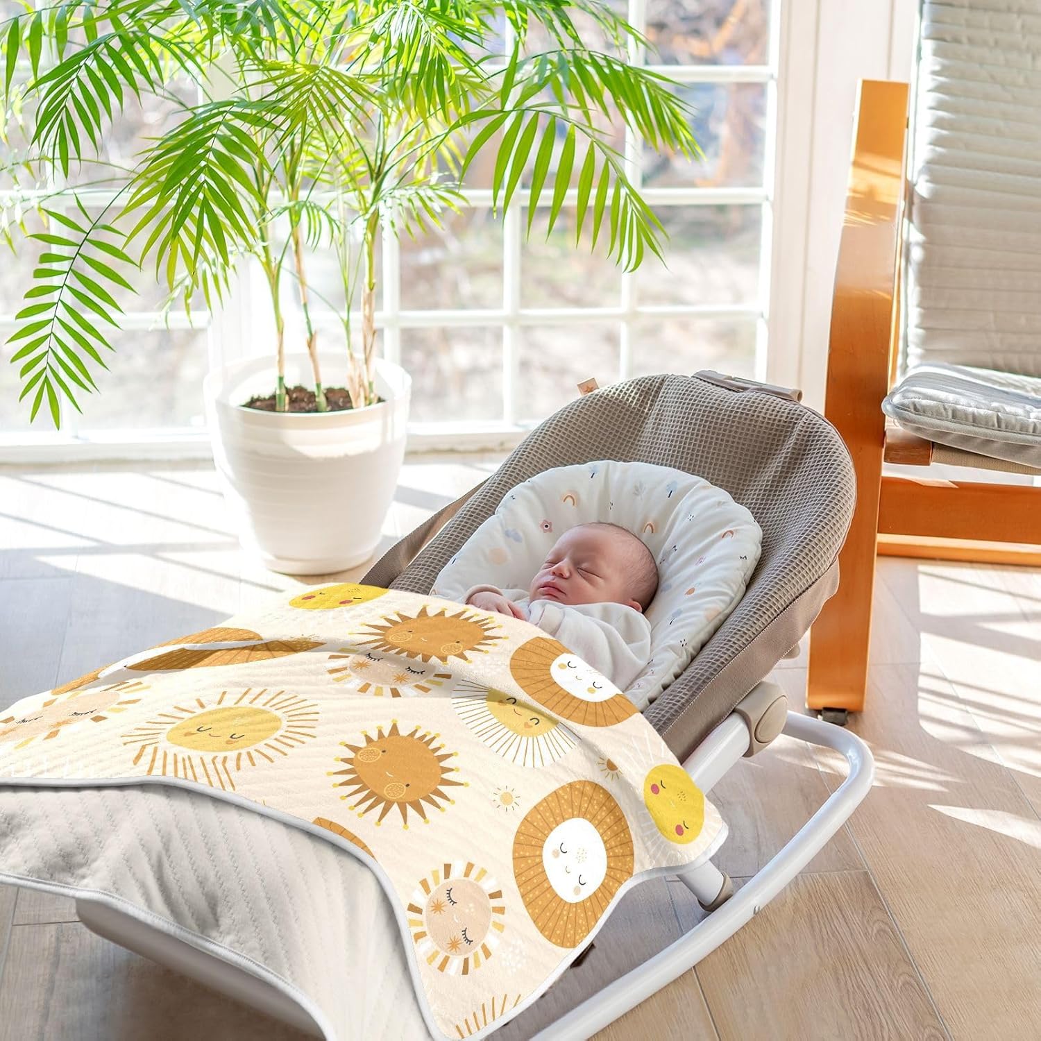 KICPOAY Swaddle Blanket - Soft Cotton Muslin Baby Blanket 30x40 Inch