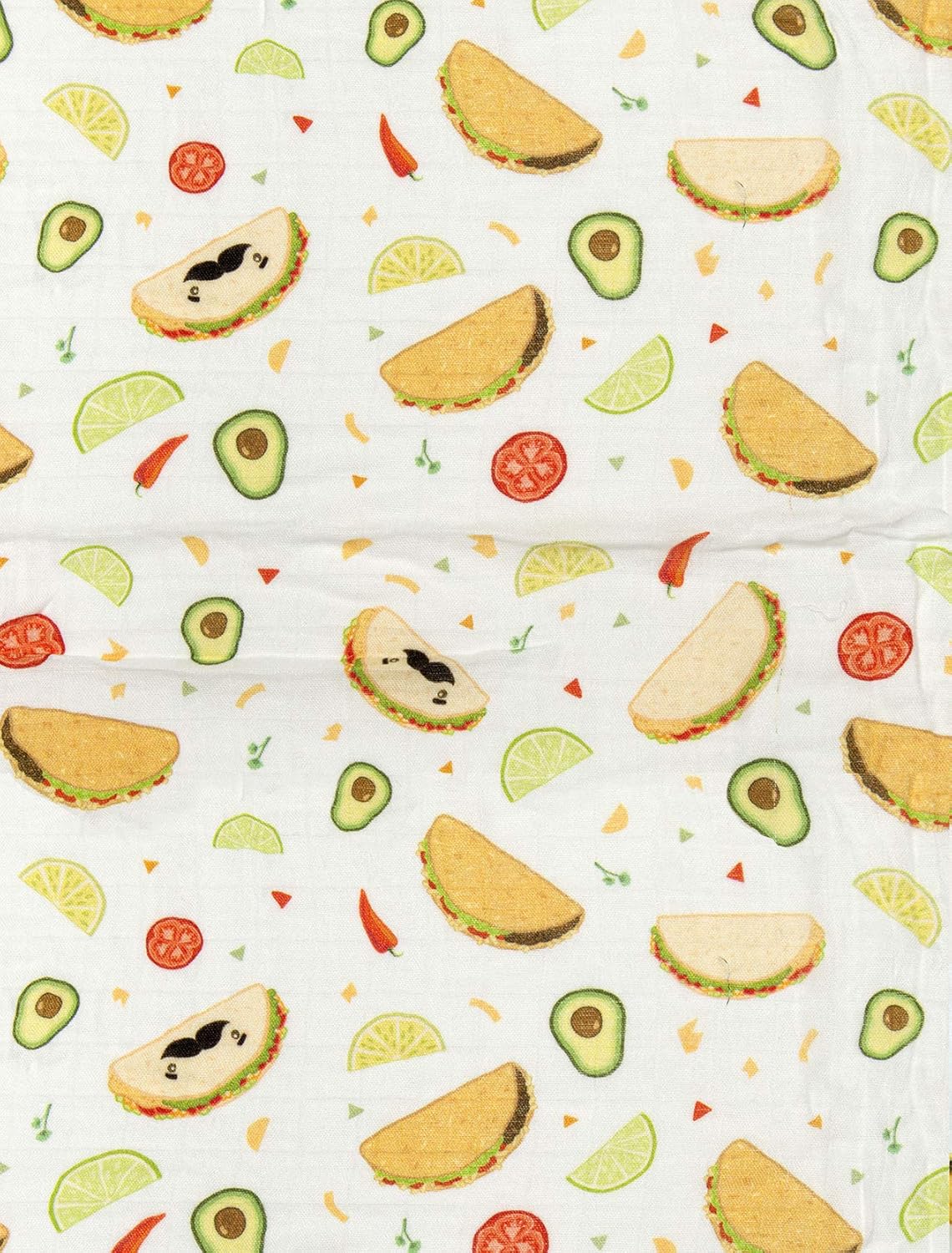 Loulou Lollipop Taco Design Baby Swaddle Blanket
