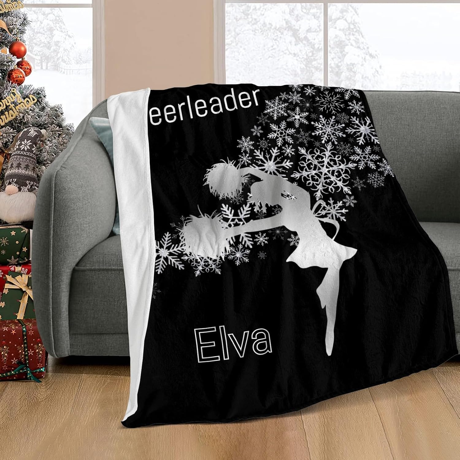 Custom Blanket with Name Text for Baby Shower Birthday Gift 30x40inch
