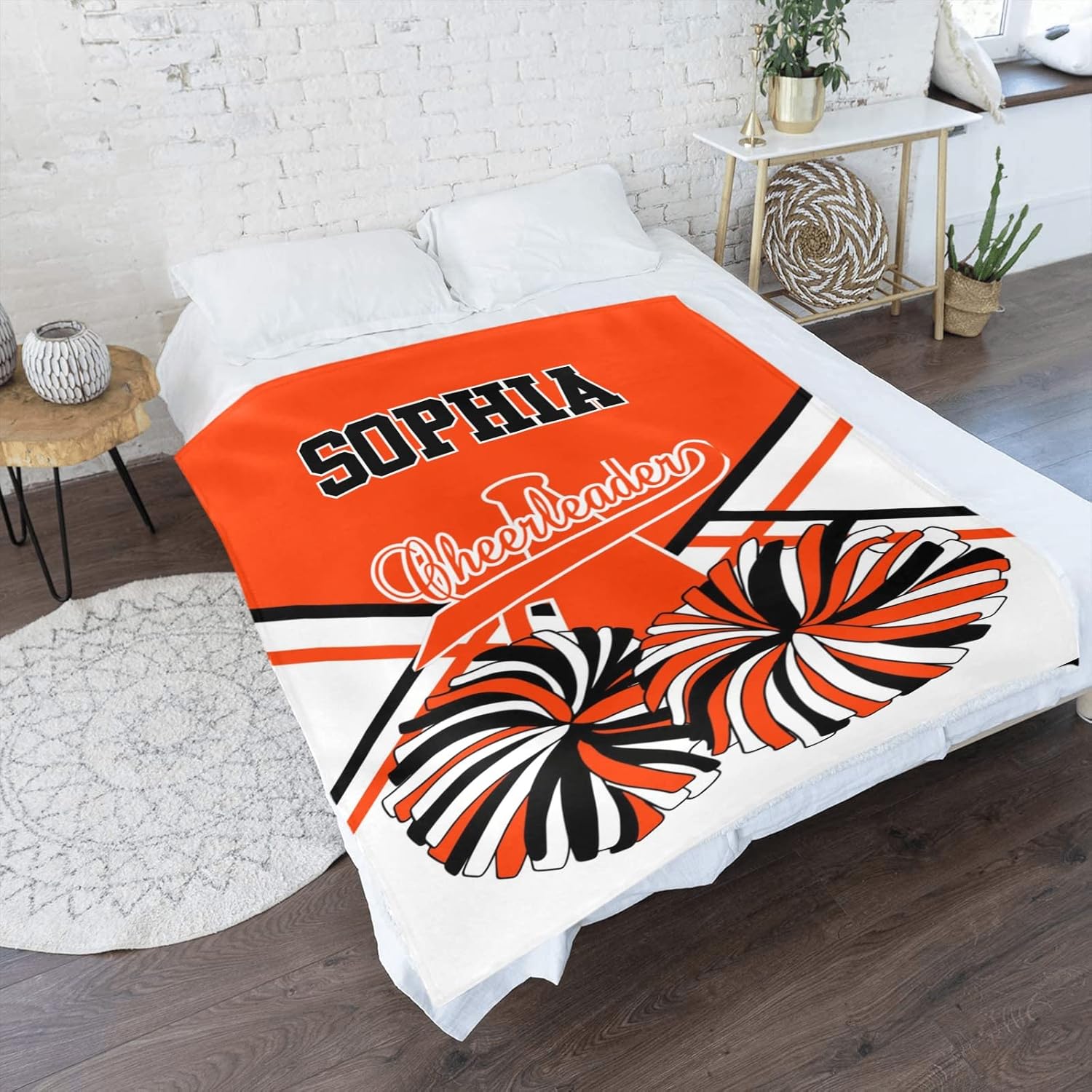 Cheer Orange Swaddling Blanket for Baby Girl Boy Newborns
