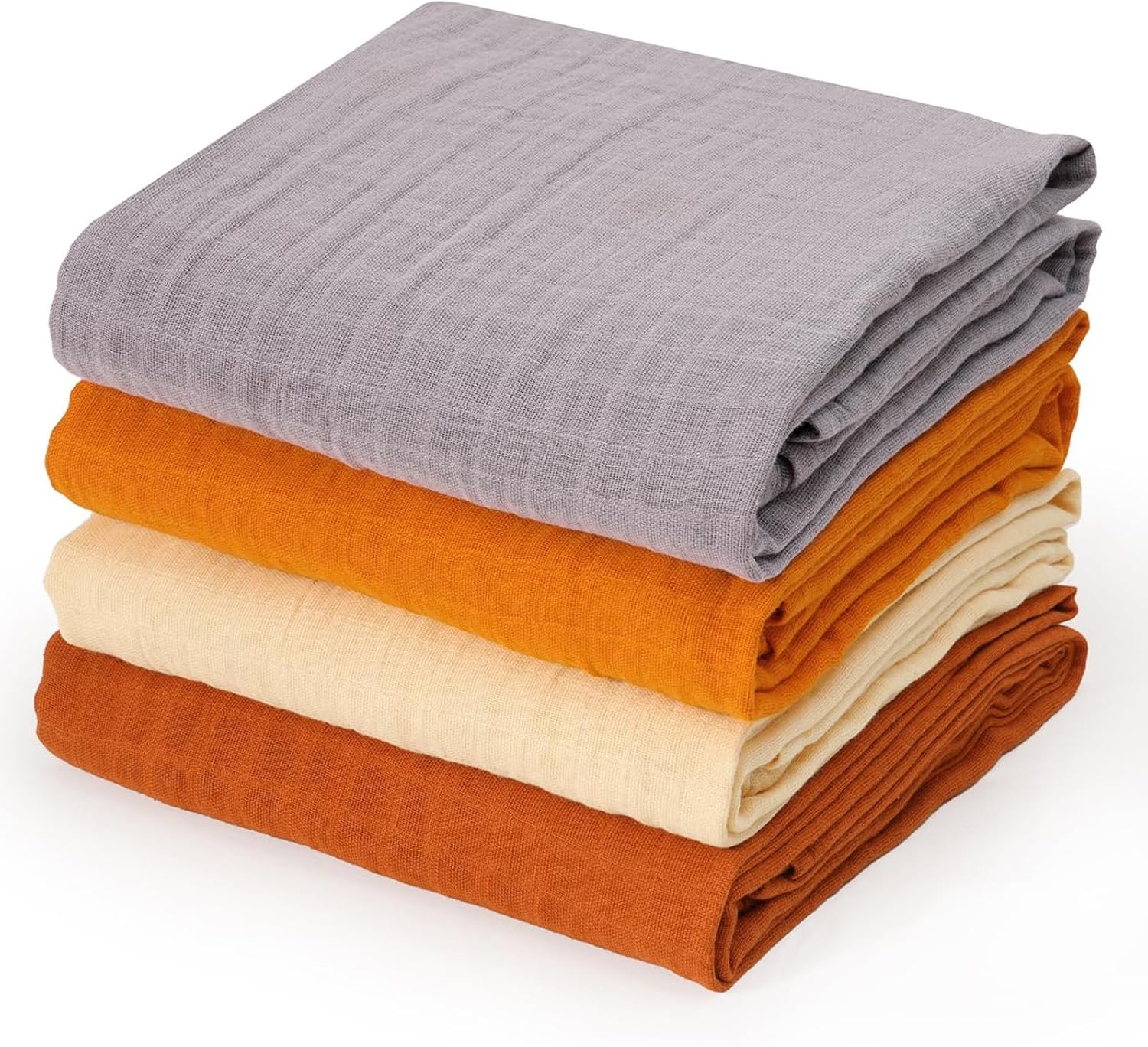 Davids Kids 4 Pack Baby Muslin Swaddles 47 x 47