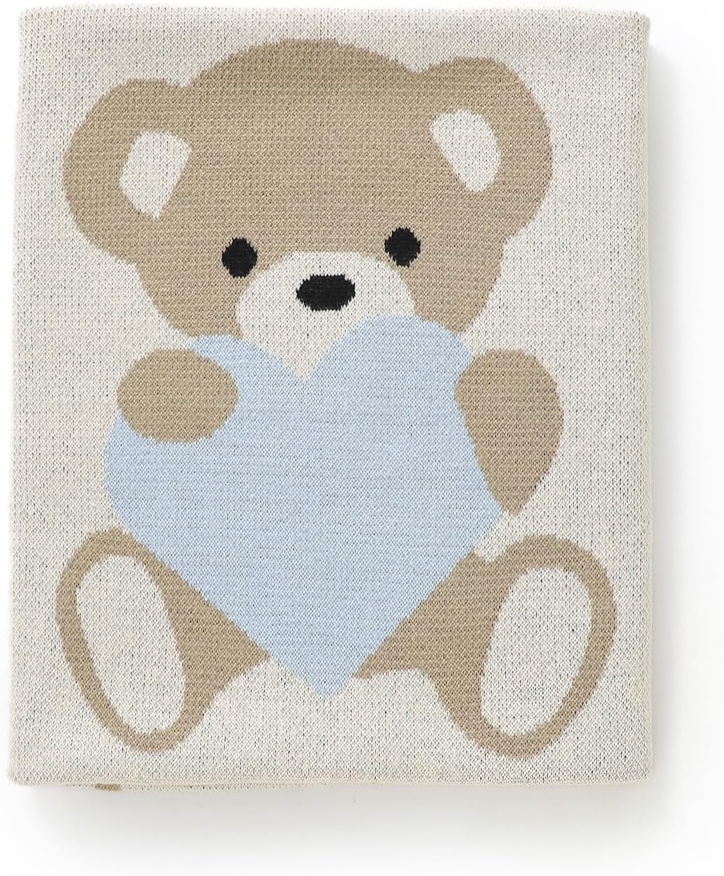 LAWKUL Babby Blanket Cuddly Bear Swaddle 40x30in Beige