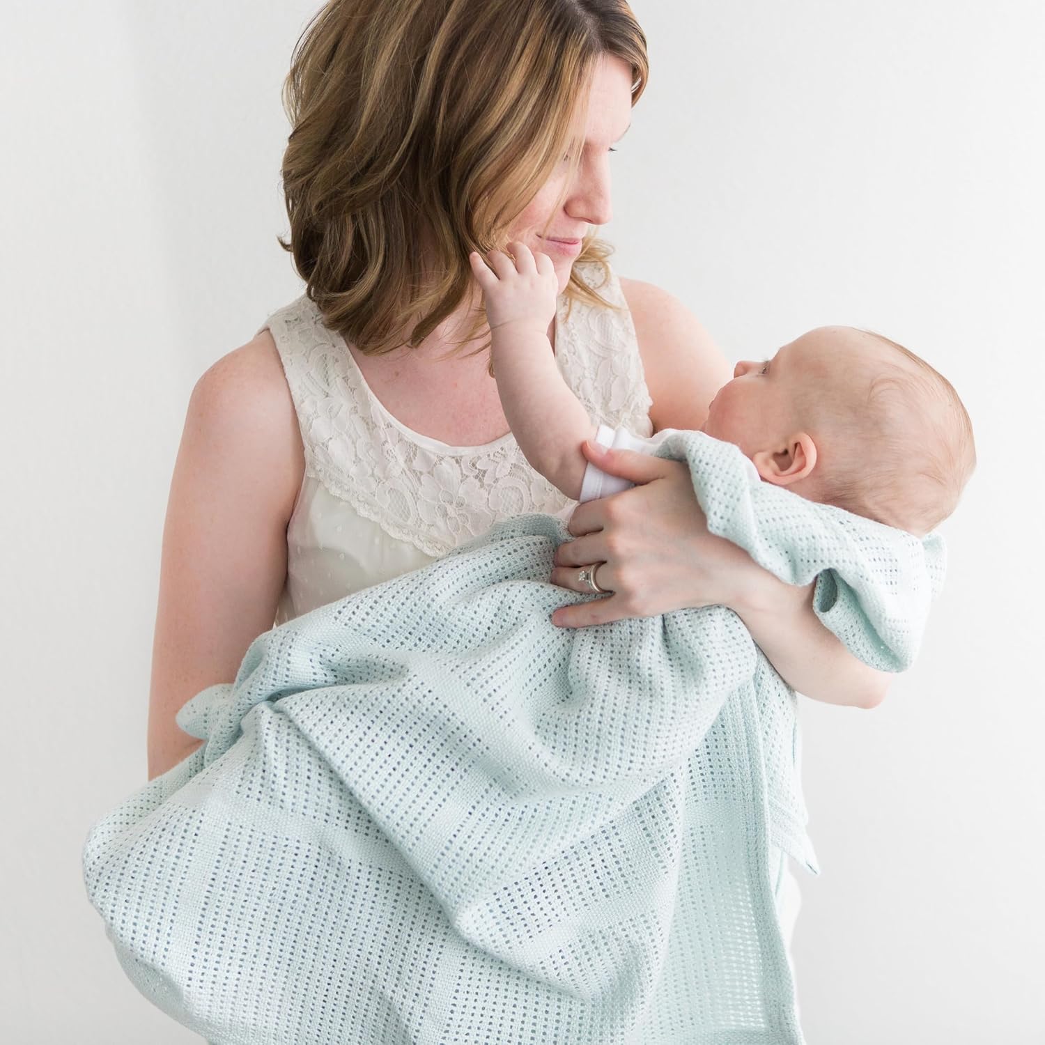 Amazing Baby Soft SeaCrystal Cellular Blanket