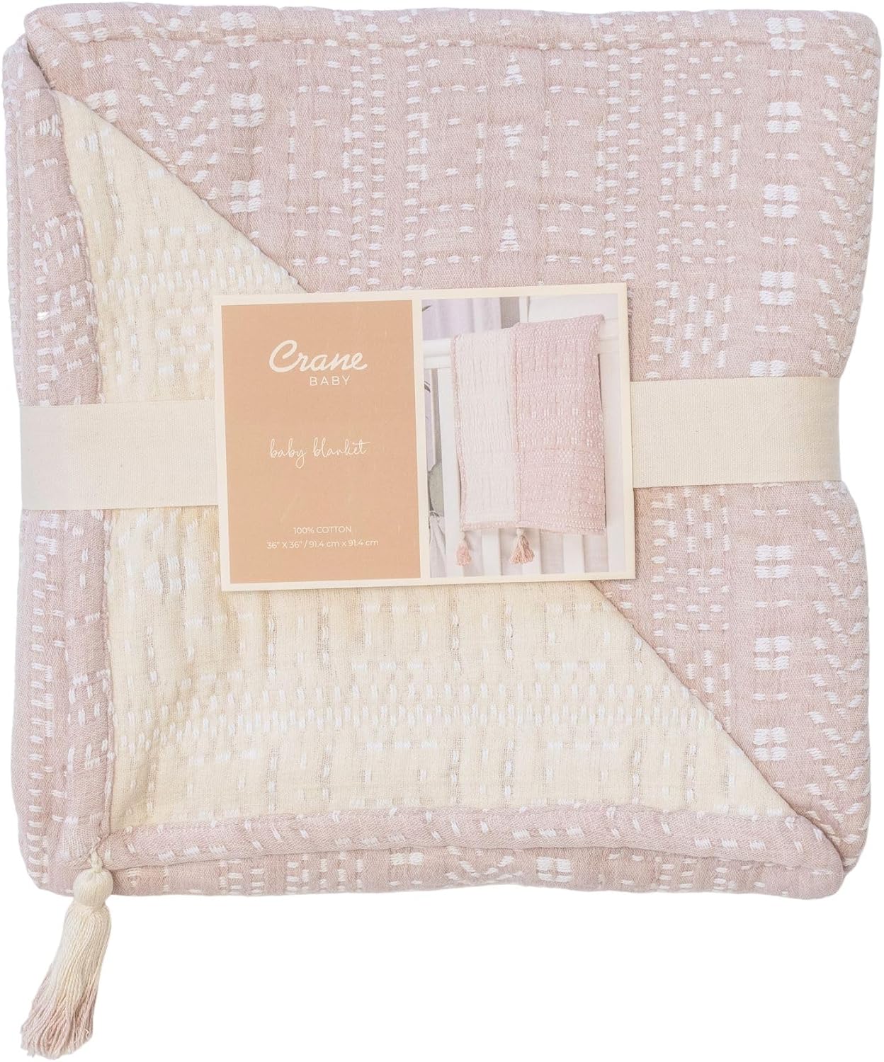 Crane Baby Bohemian Dream Blanket 36 x 36 100 Cotton