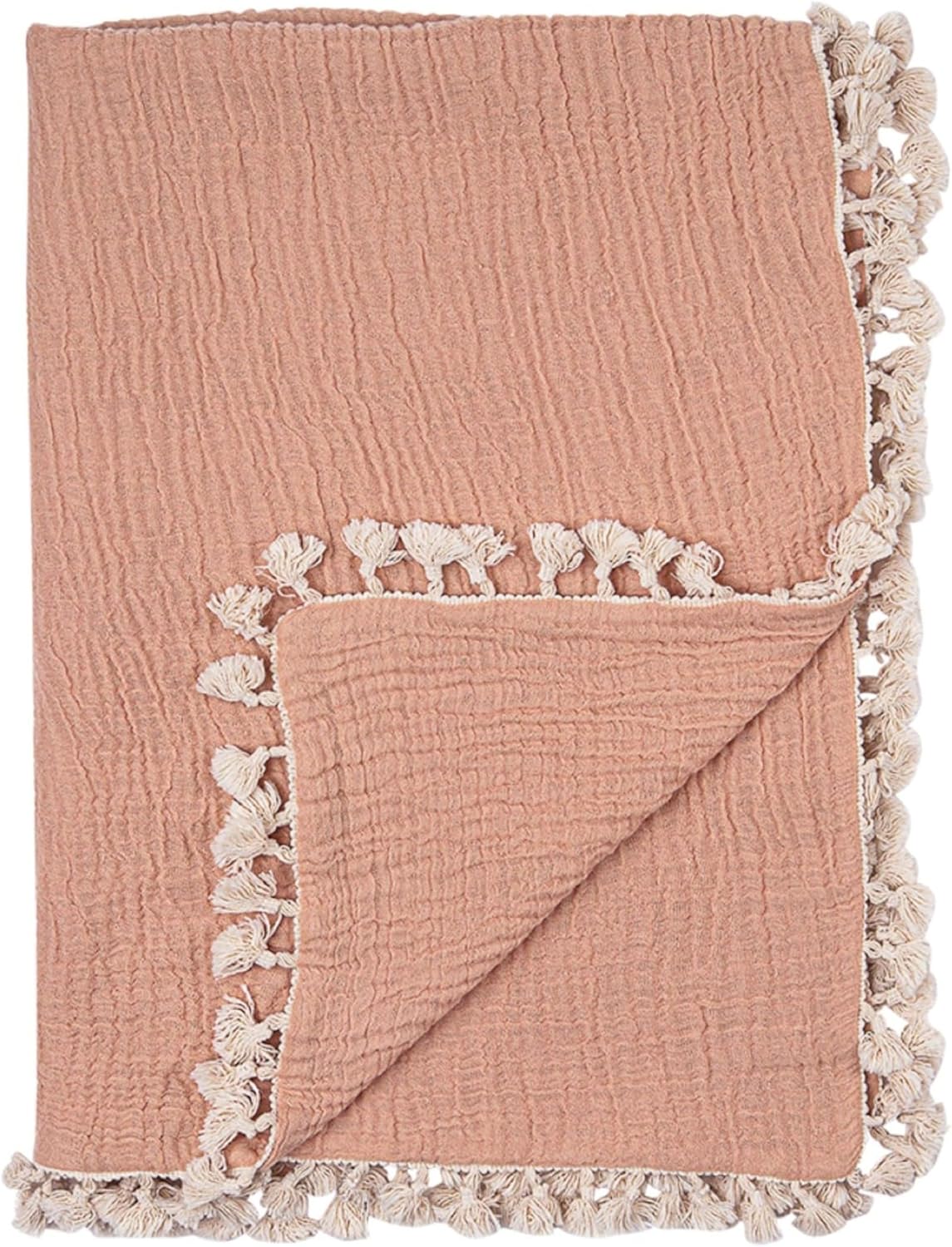 Crane Baby 6-Layer Muslin Swaddle Blanket Copper 30 X 40