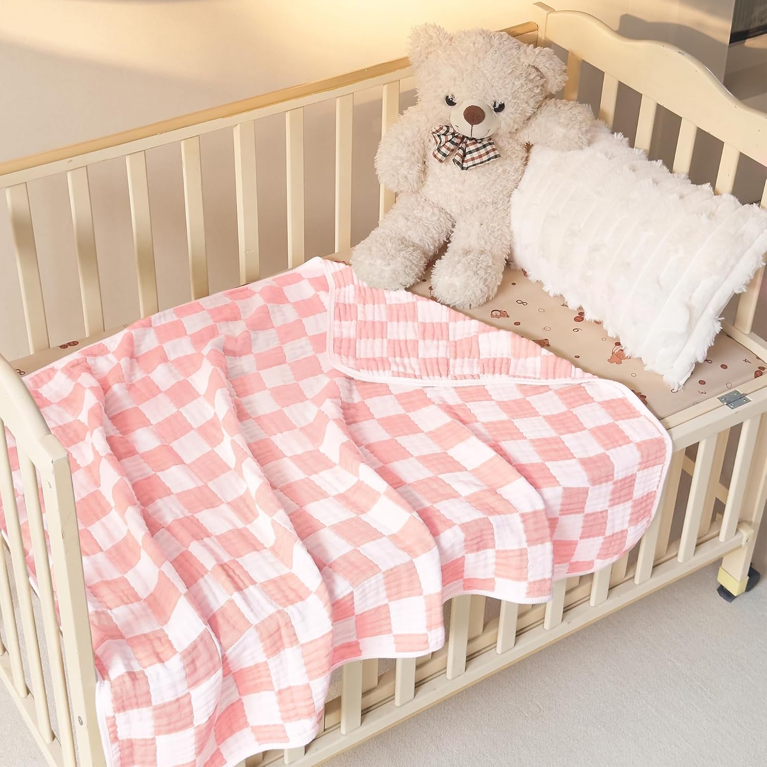 Ultra Soft Cozy Cotton Muslin Swaddle Blanket 41x41