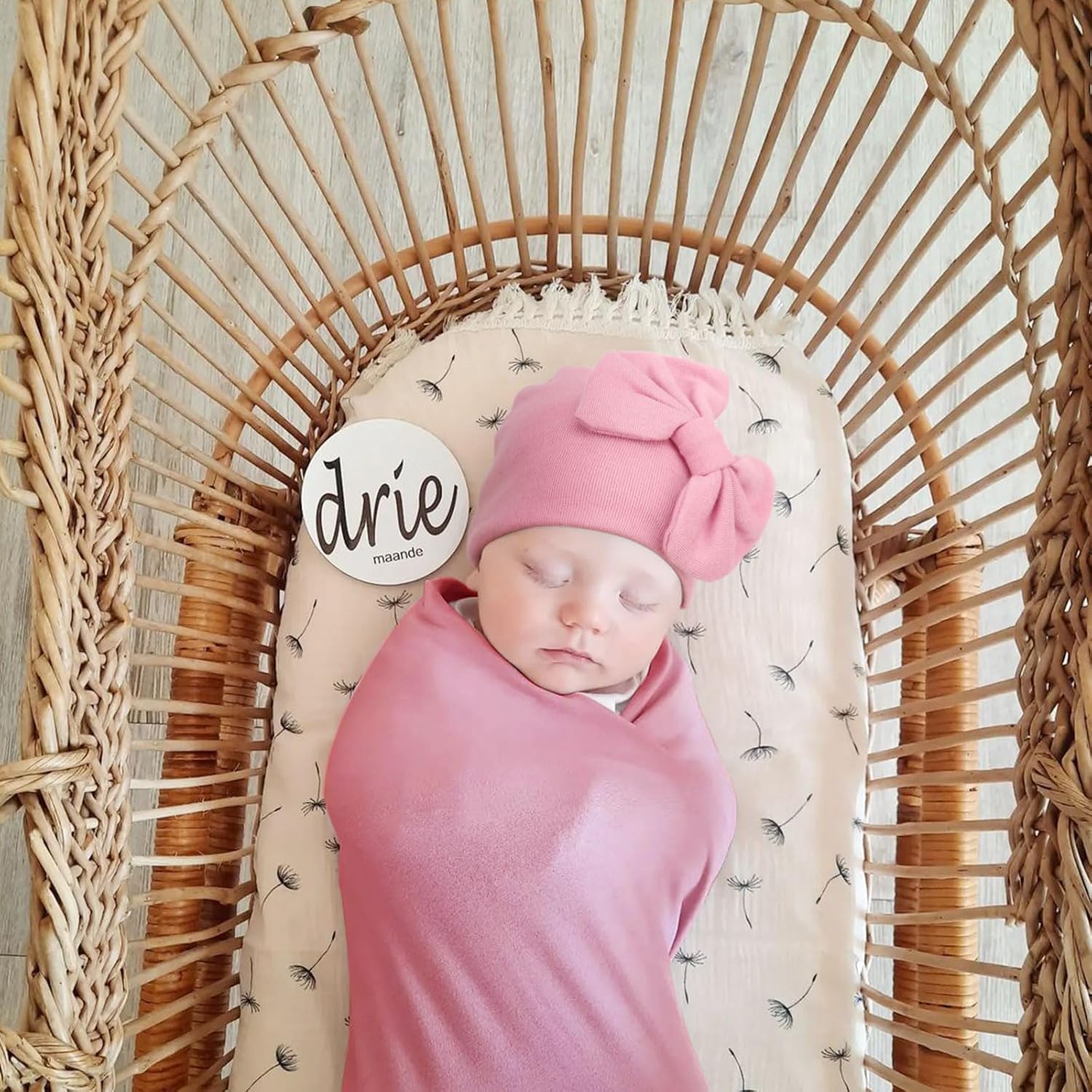 DRESHOW BQUBO Newborn Swaddle Blanket Set