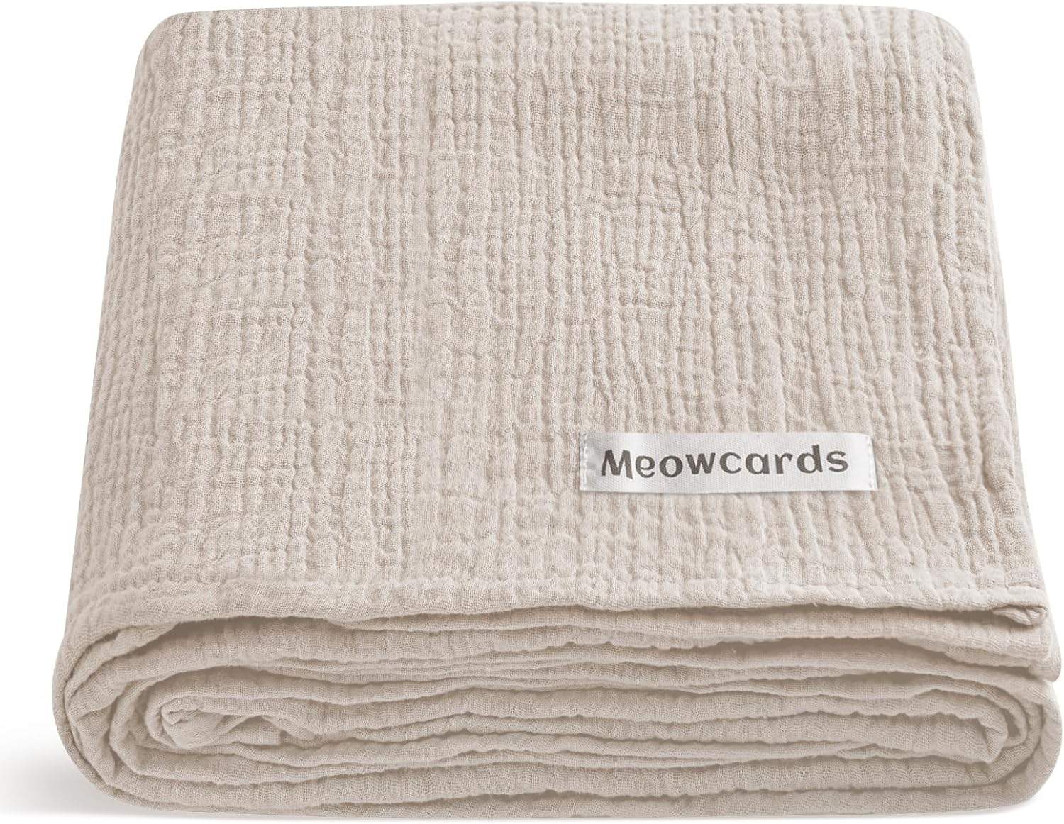 Meowcards Muslin Swaddle Blankets for Baby Unisex 47 x 47 Inches