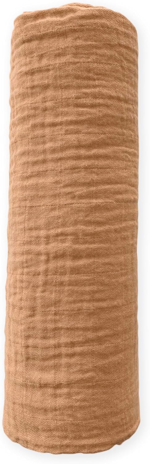 SwaddleDesigns Cotton Muslin Swaddle Blanket 46x46 Inches Earthtone Collection