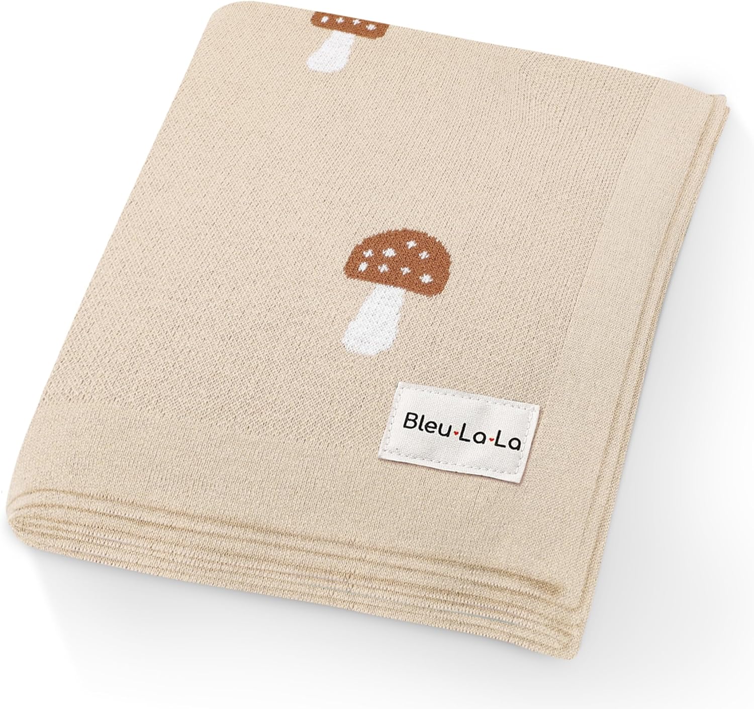 Bleu La La Mushroom Swaddle Blanket for Newborns
