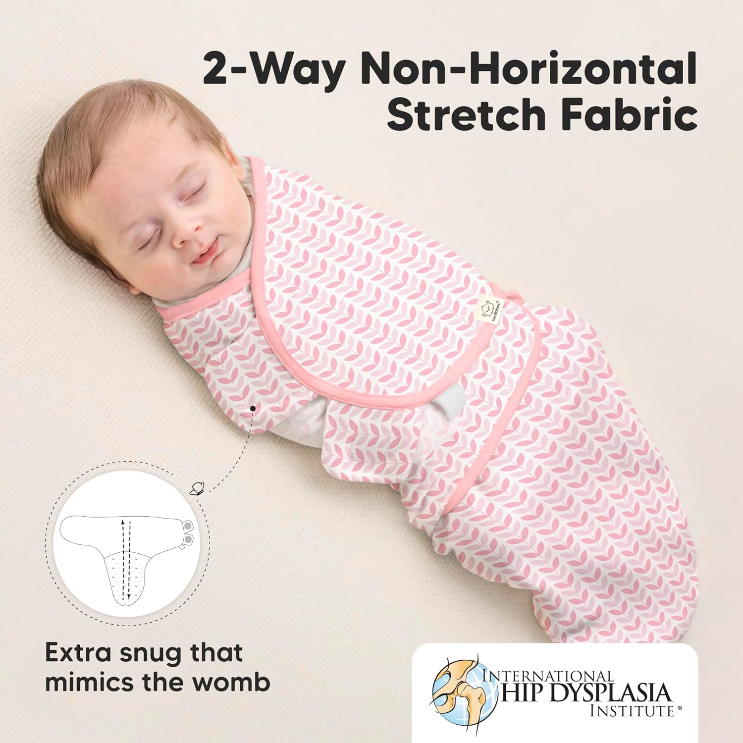 KeaBabies 3-Pack Organic Baby Sleep Sacks - Blossom L