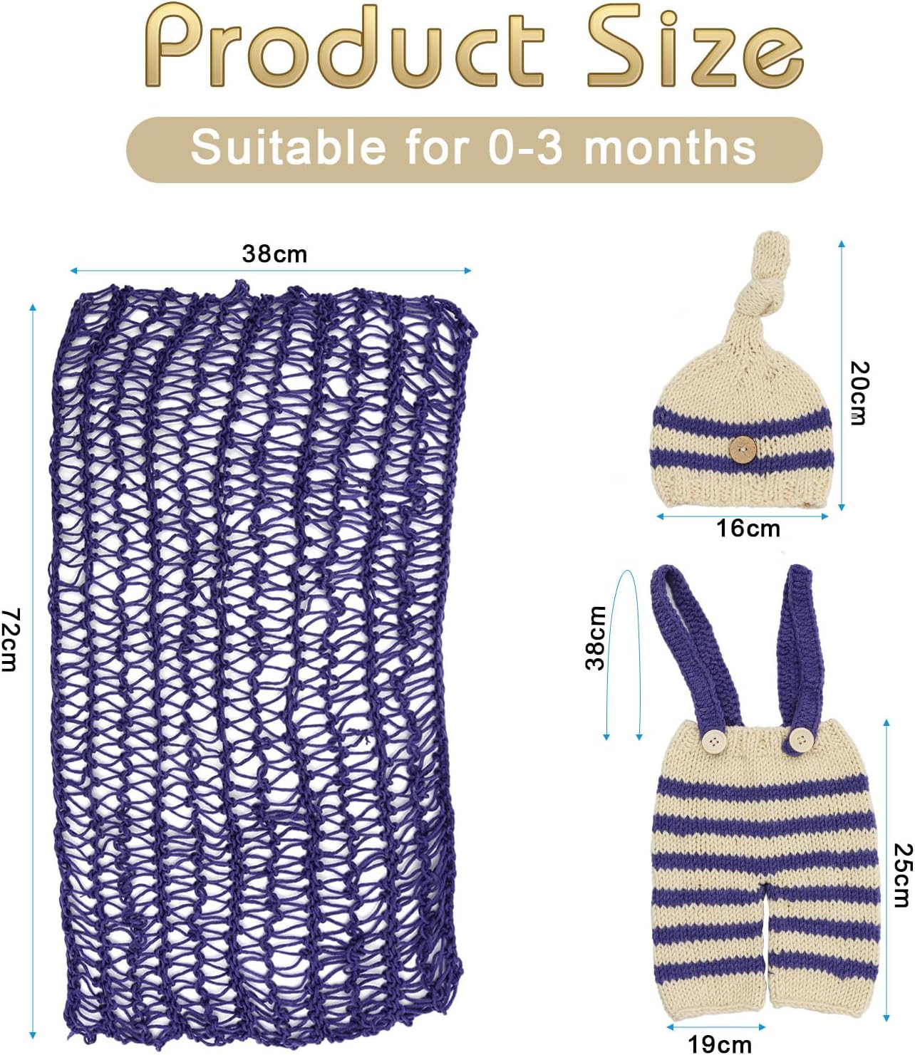 SPOKKI 3PCS Newborn Baby Prop Set for Twins